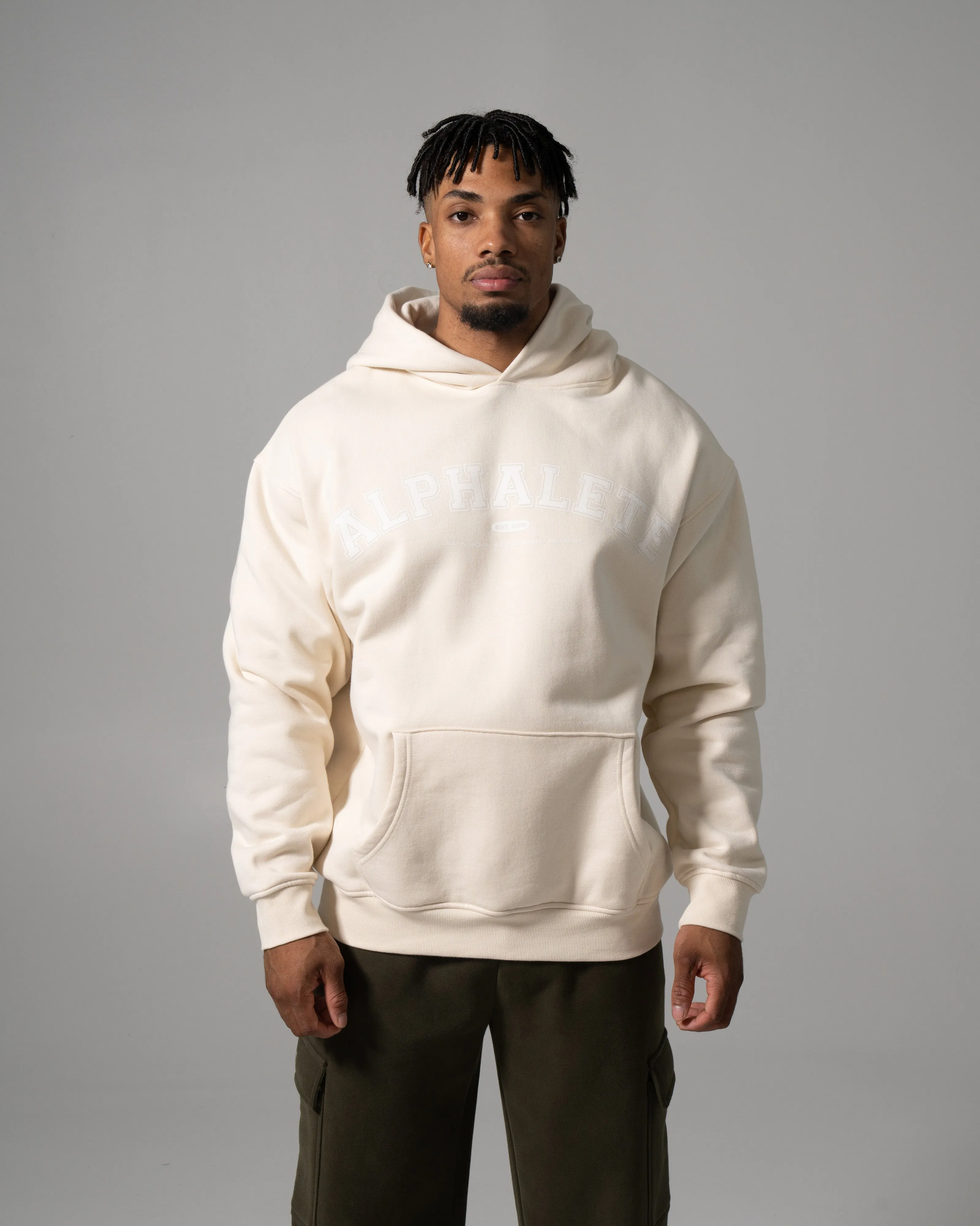 Varsity Hoodie - Cream sold by Alphalete