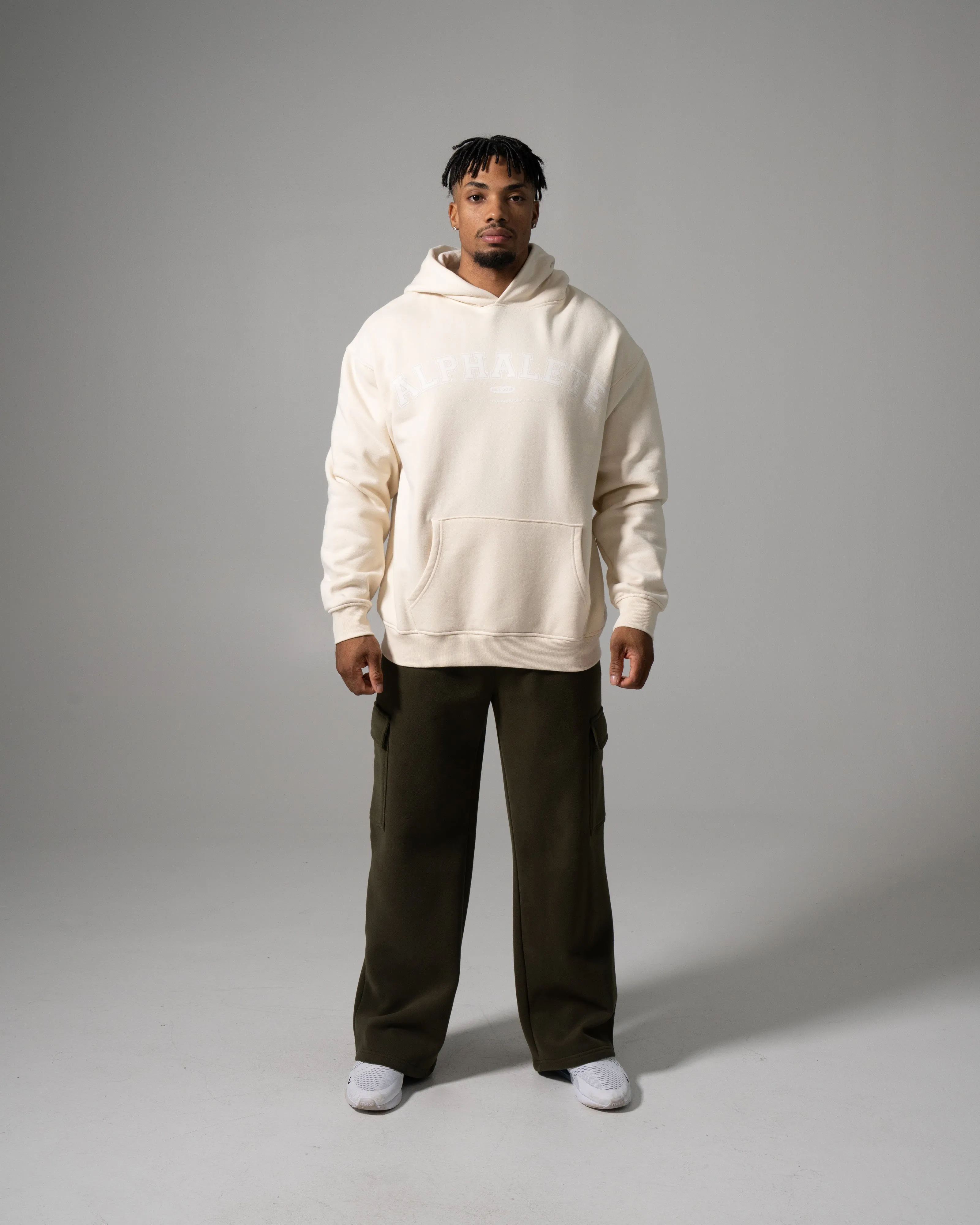 Varsity Hoodie - Cream sold by Alphalete product image thumbnail 4