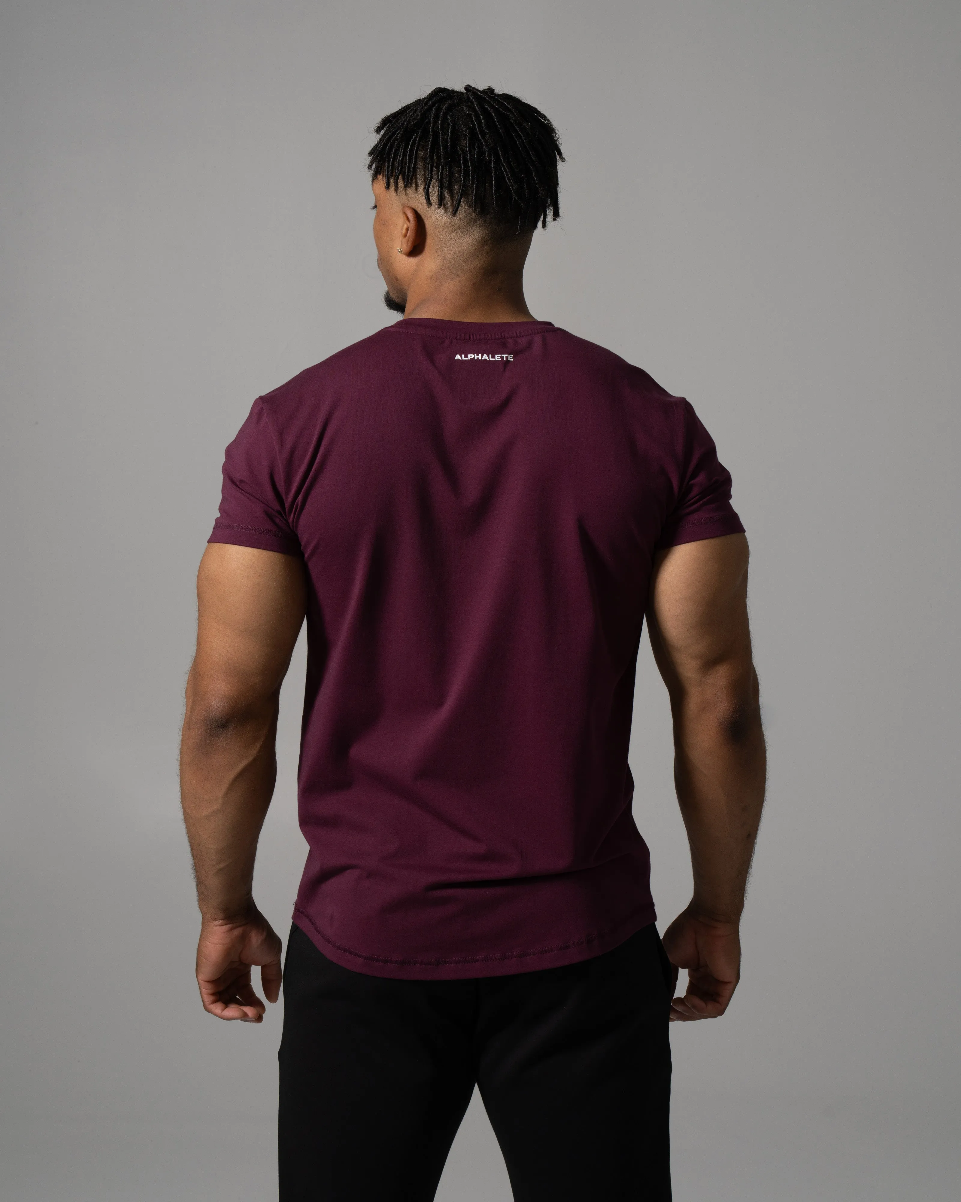Precision Tee - Merlot sold by Alphalete product image thumbnail 2