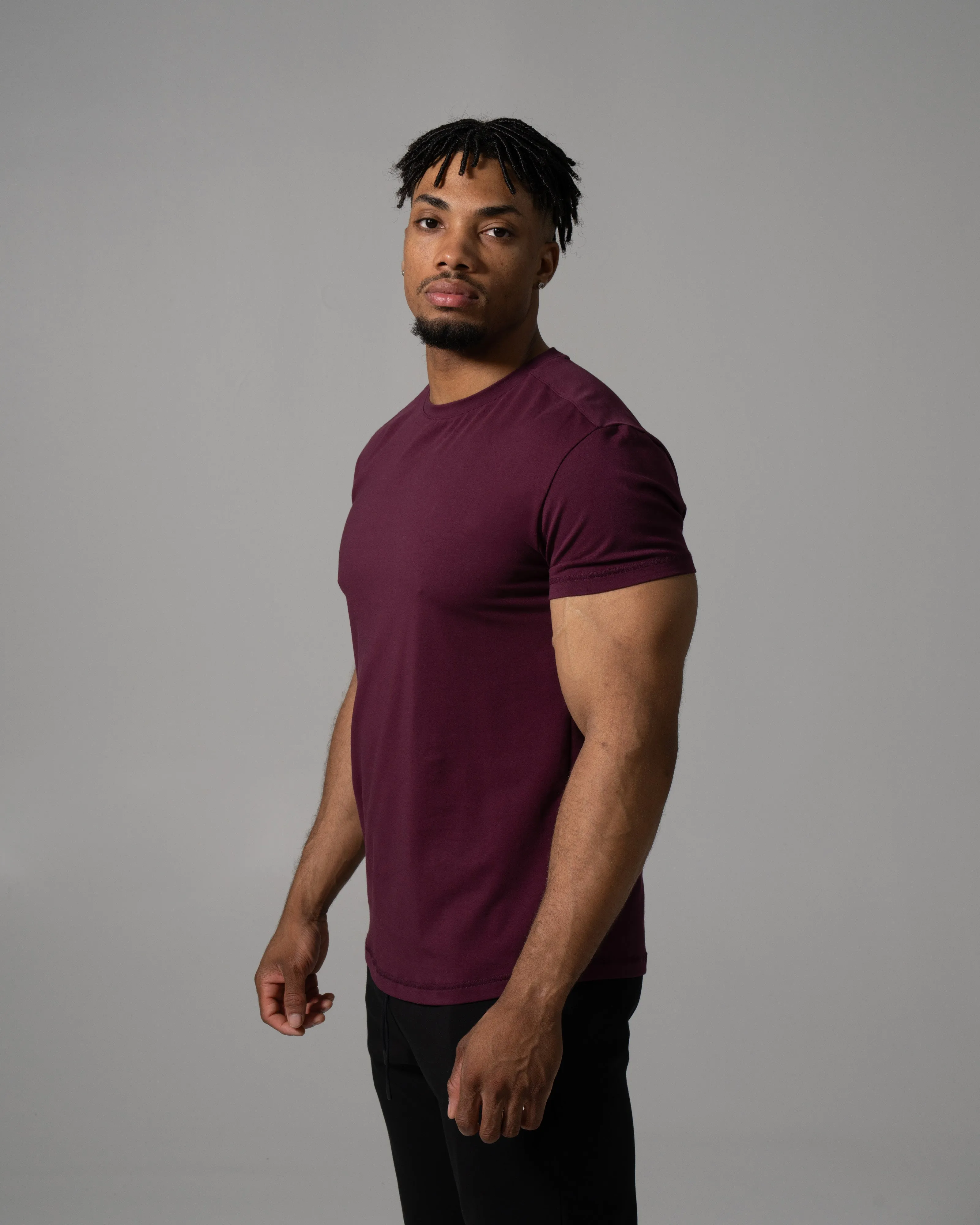 Precision Tee - Merlot sold by Alphalete product image thumbnail 3