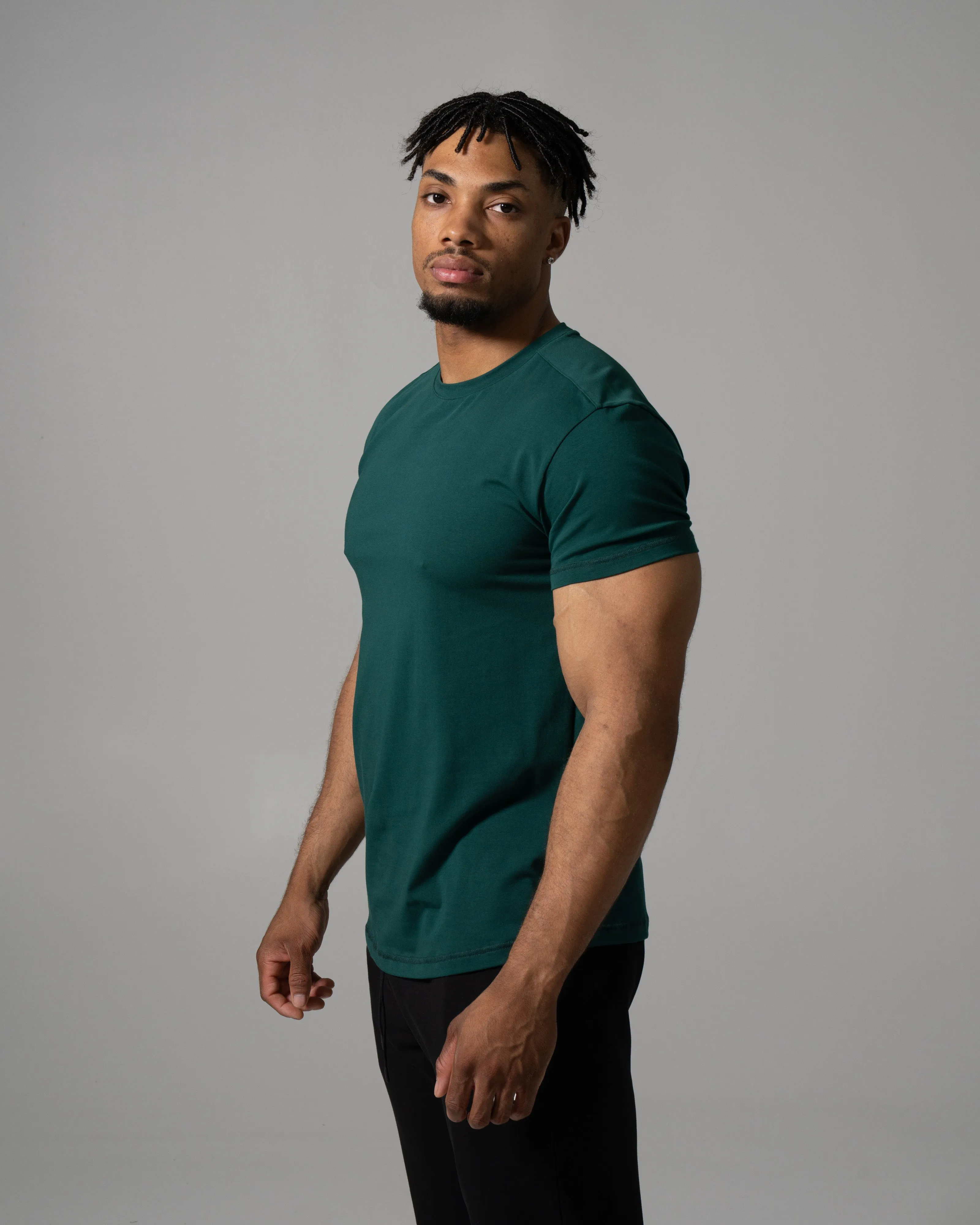 Precision Tee - Dark Green sold by Alphalete product image thumbnail 3