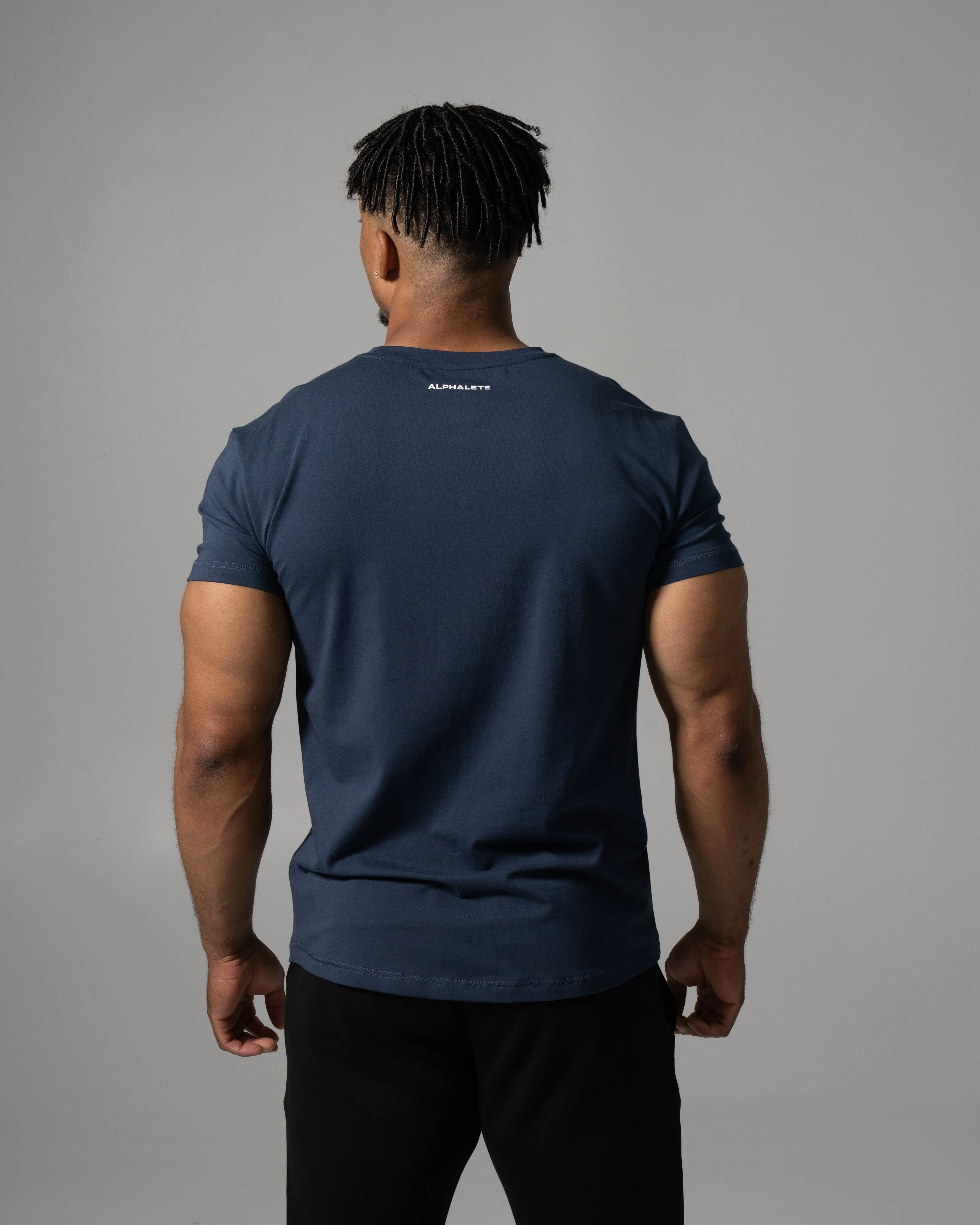 Precision Tee - Muted Blue sold by Alphalete product image thumbnail 2