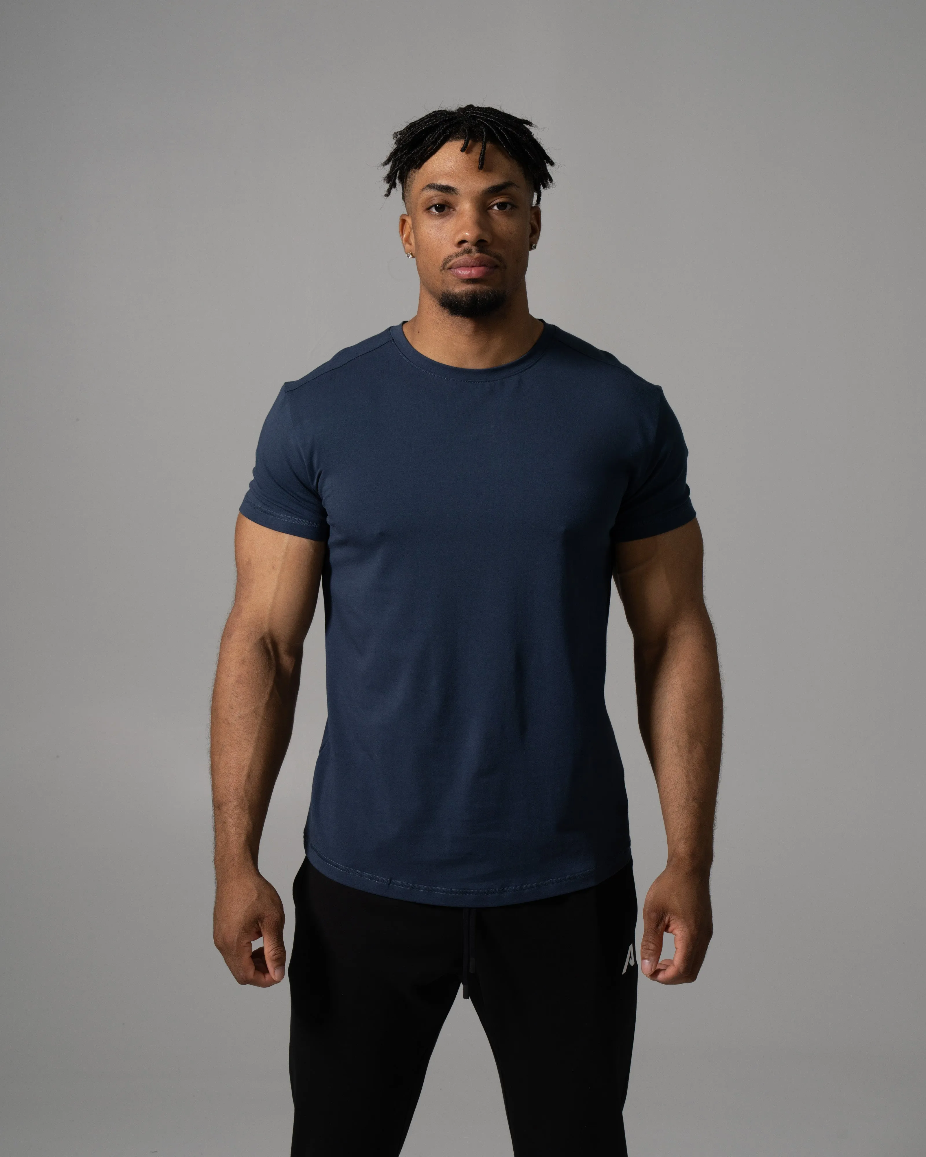 Precision Tee - Muted Blue sold by Alphalete