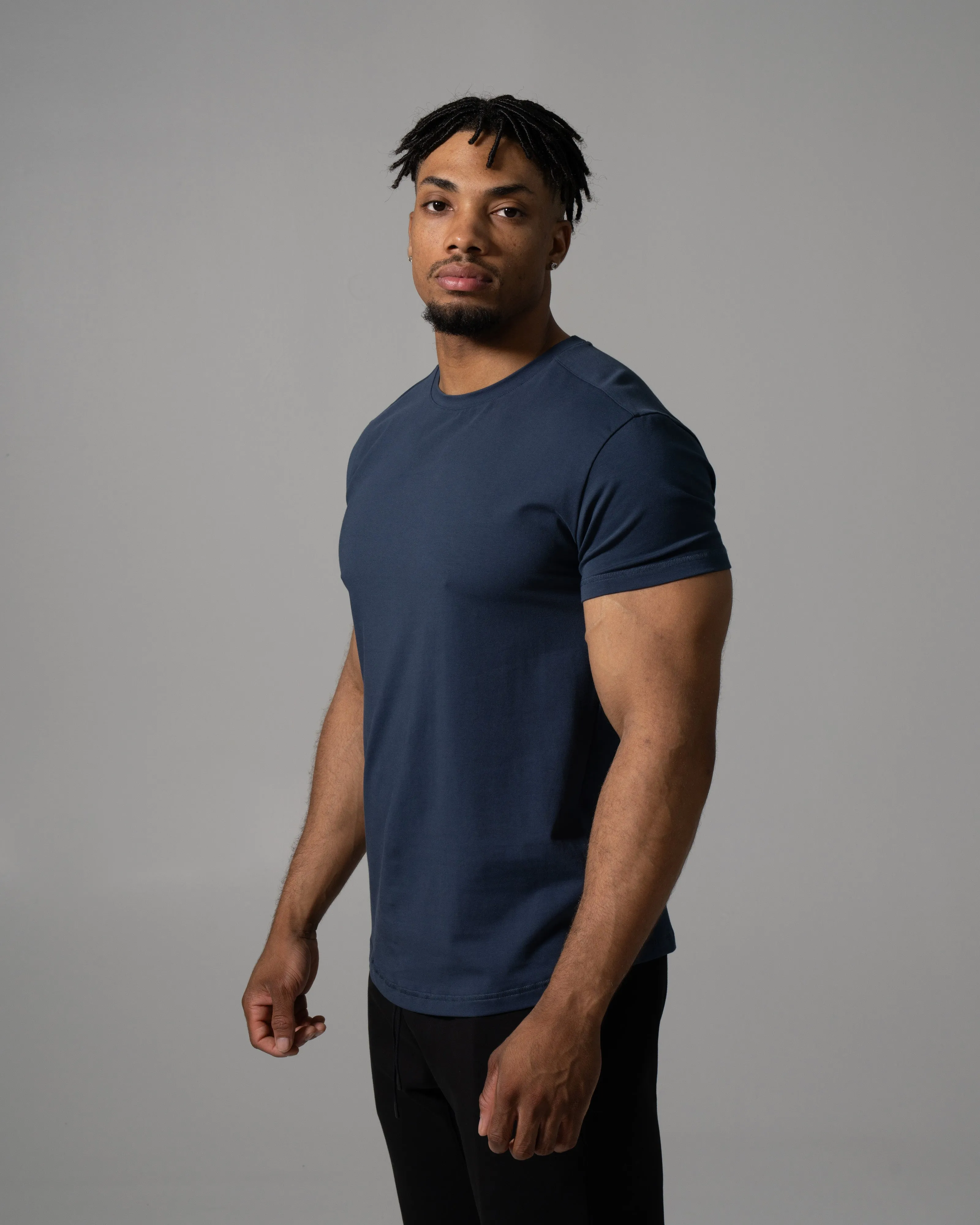 Precision Tee - Muted Blue sold by Alphalete product image thumbnail 3