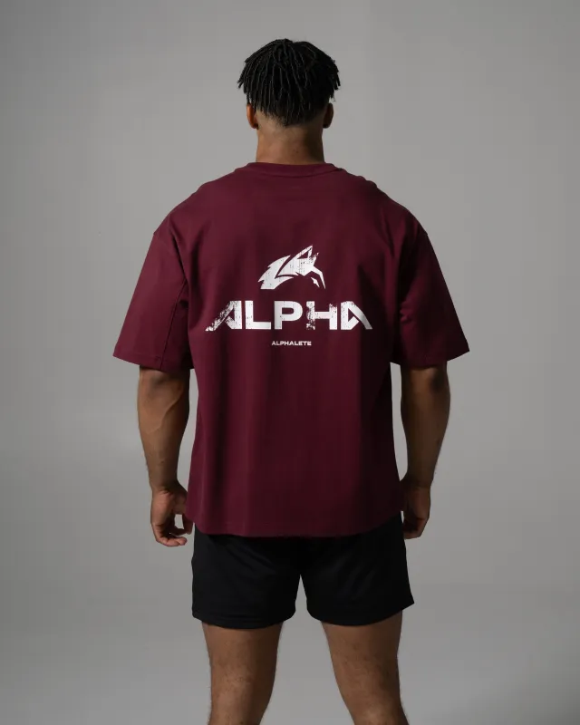 Alpha Tee - Merlot sold by Alphalete