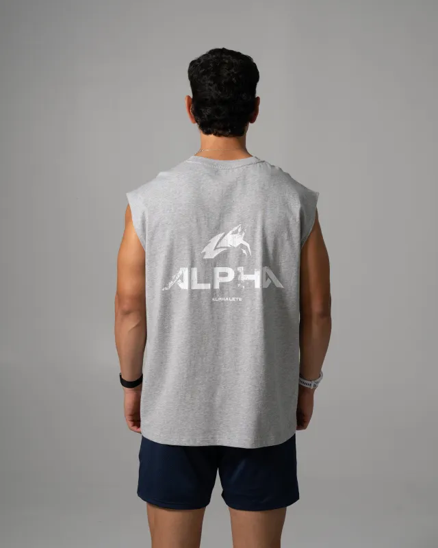 Alpha Tank - Med Heather Grey sold by Alphalete