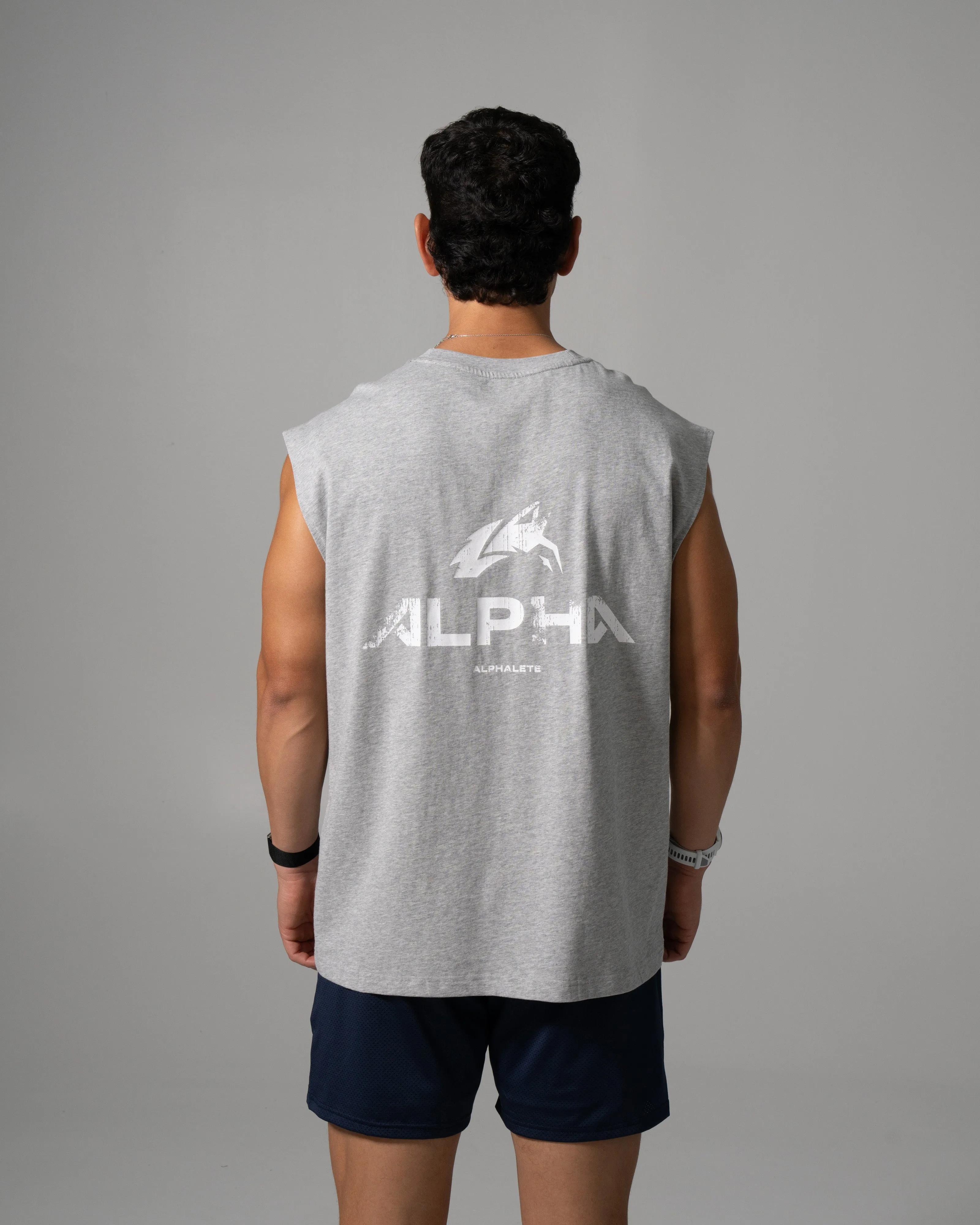 Alpha Tank - Med Heather Grey sold by Alphalete