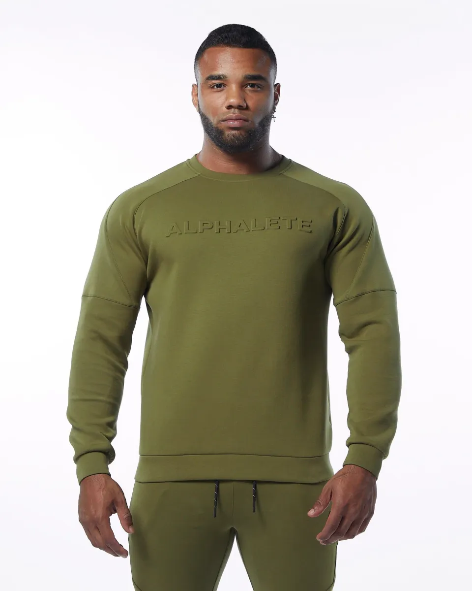 ELMTS Crewneck Sweater - Olive sold by Alphalete