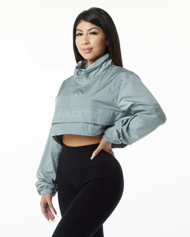 Endure Crop Jacket - Steel Blue sold by Alphalete