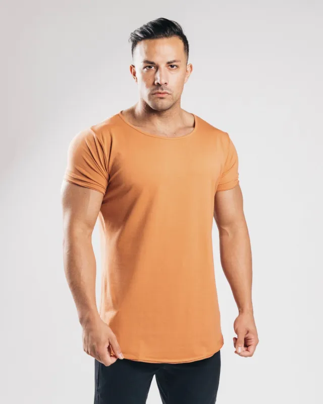 Essential Lifestyle Scoop Tee - Clay sold by Alphalete