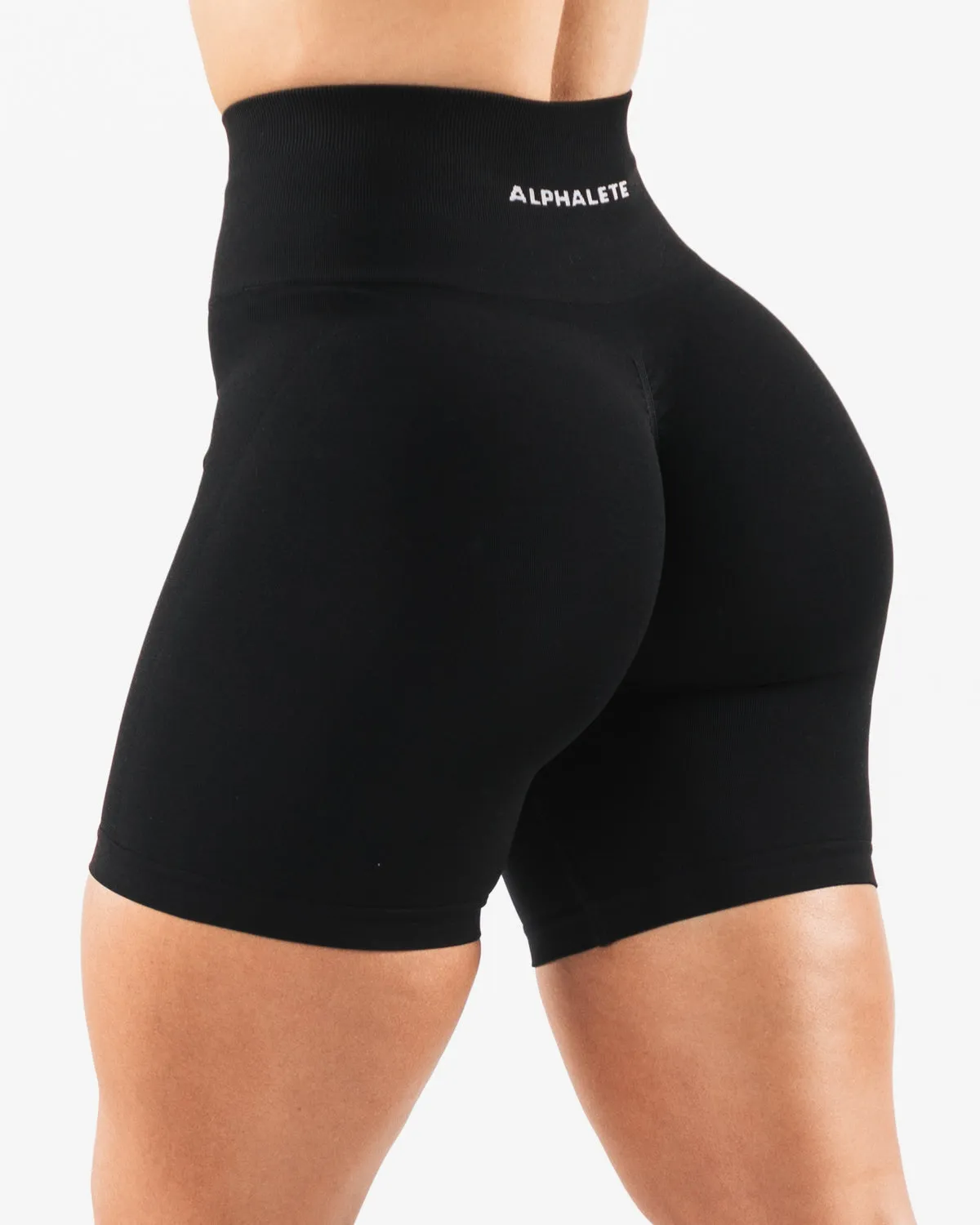 Amplify Ultra-High Rise Biker Short - Black sold by Alphalete