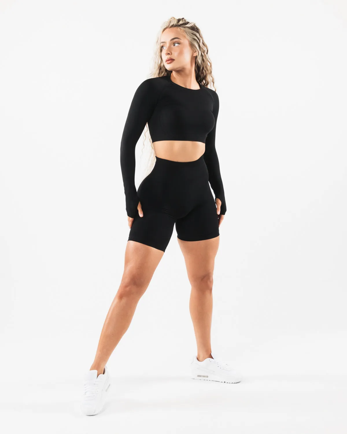 Amplify Ultra-High Rise Biker Short - Black sold by Alphalete product image thumbnail 2