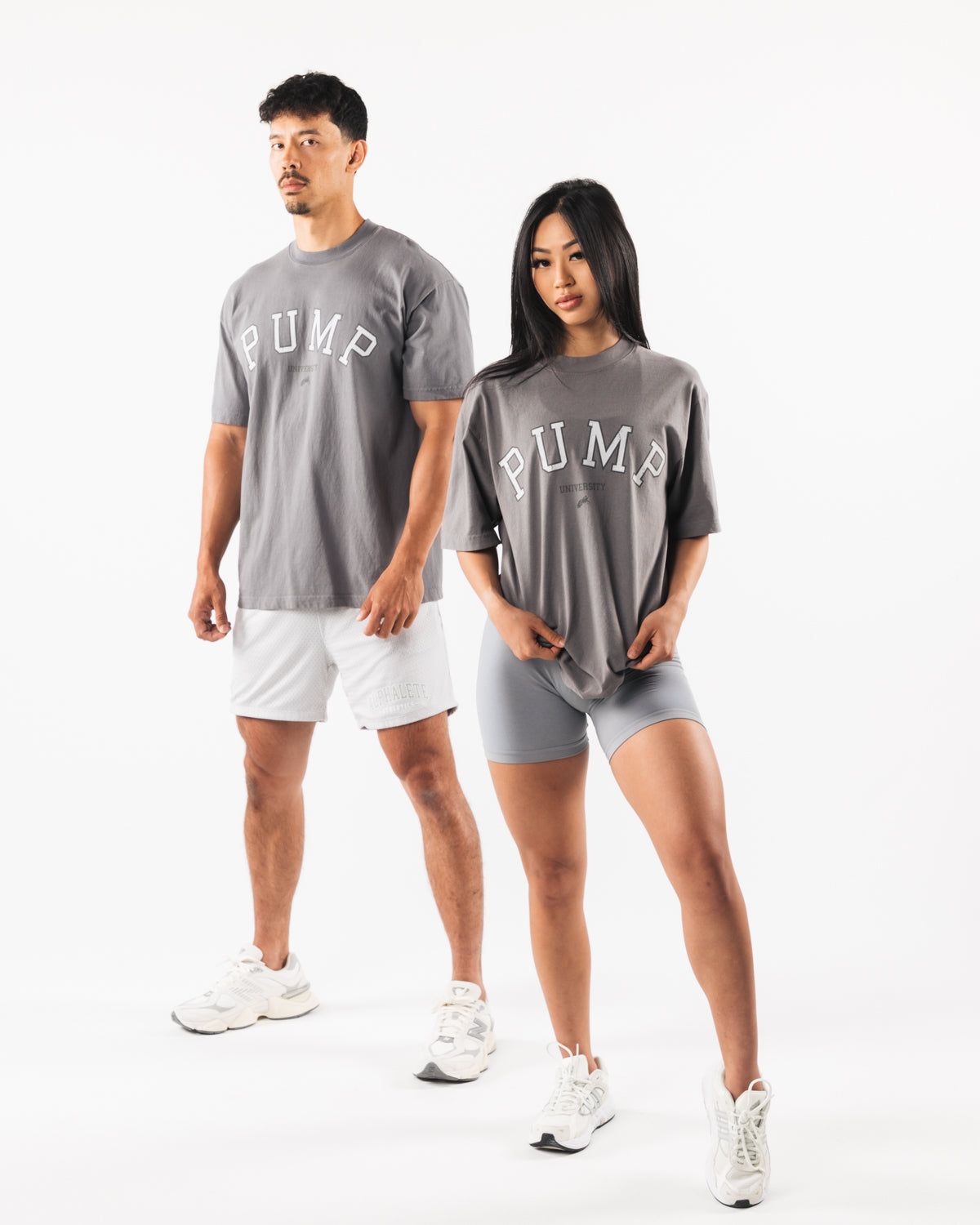 Pump University Tee - Charcoal sold by Alphalete