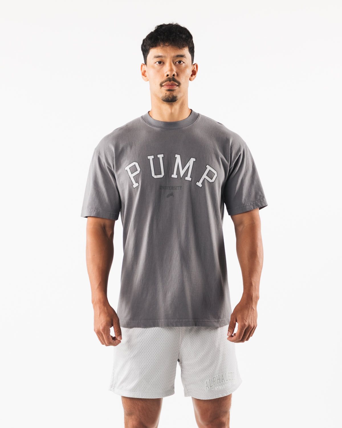 Pump University Tee - Charcoal sold by Alphalete product image thumbnail 2
