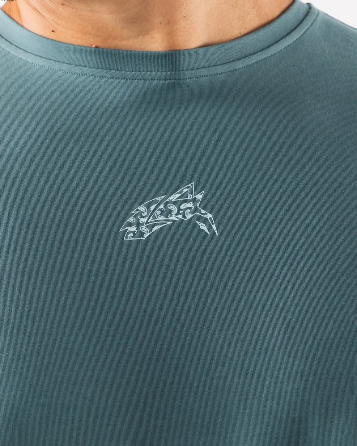Wolf Head Paisley Print Tee - Turquoise sold by Alphalete product image thumbnail 5