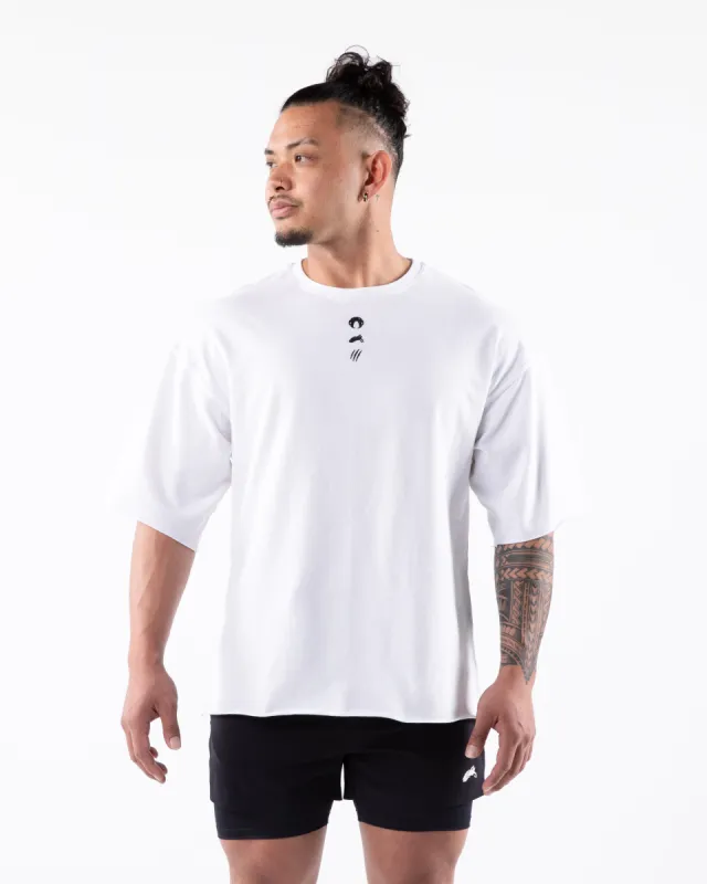 Three Pillar Terry Tee - White sold by Alphalete