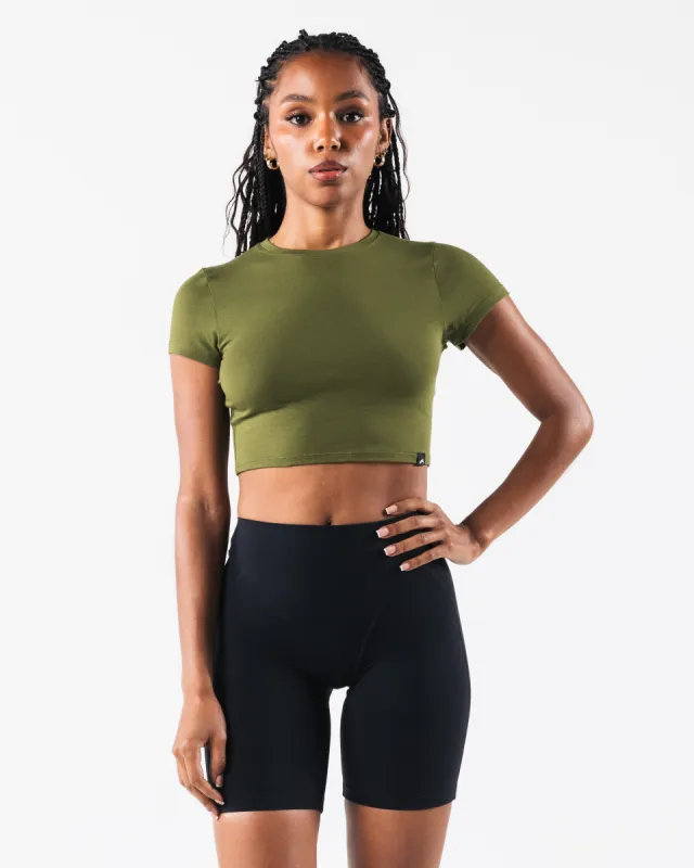 OT Crop Tee - Verbena sold by Alphalete