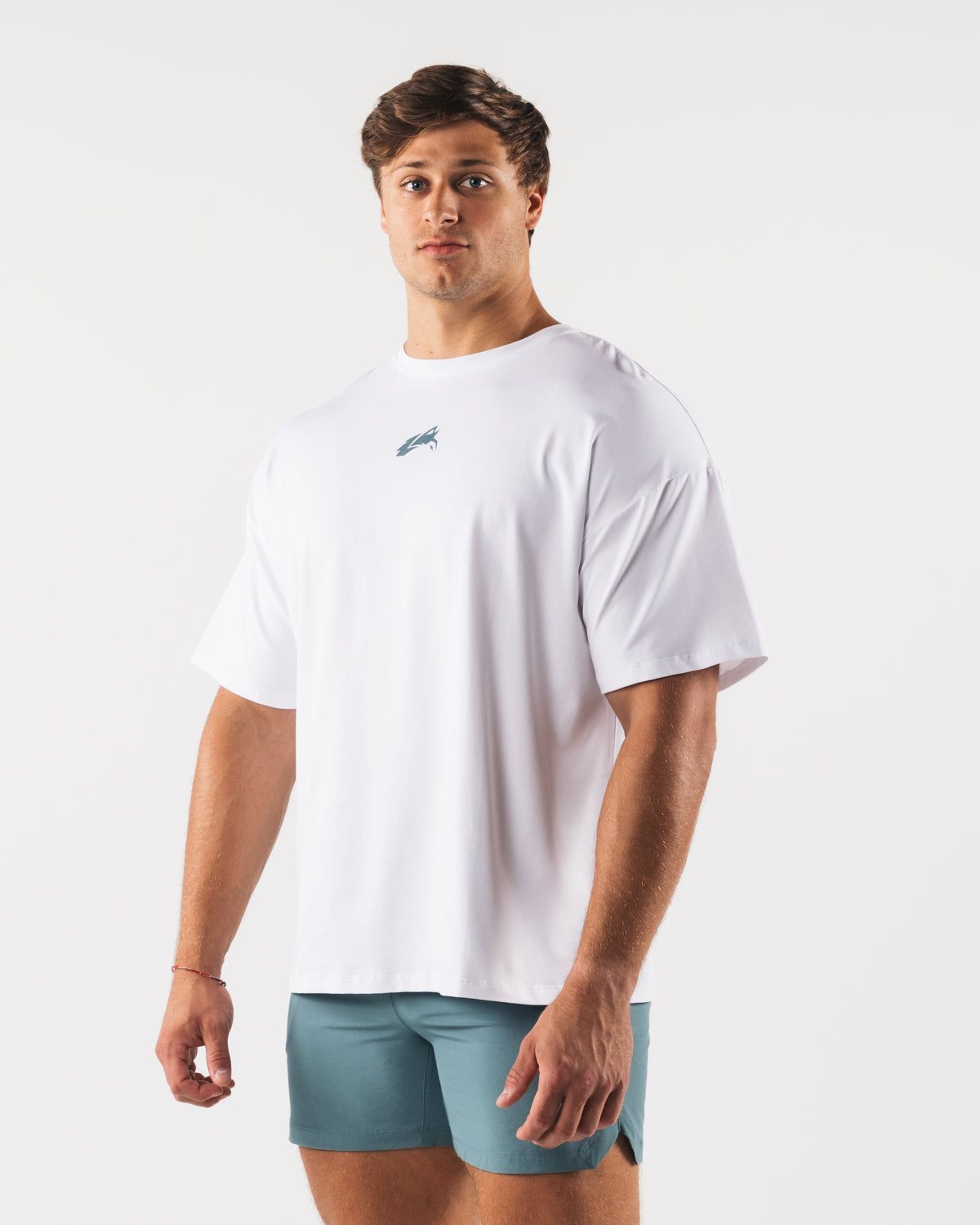 Wolf Head Paisley Print Tee - White sold by Alphalete