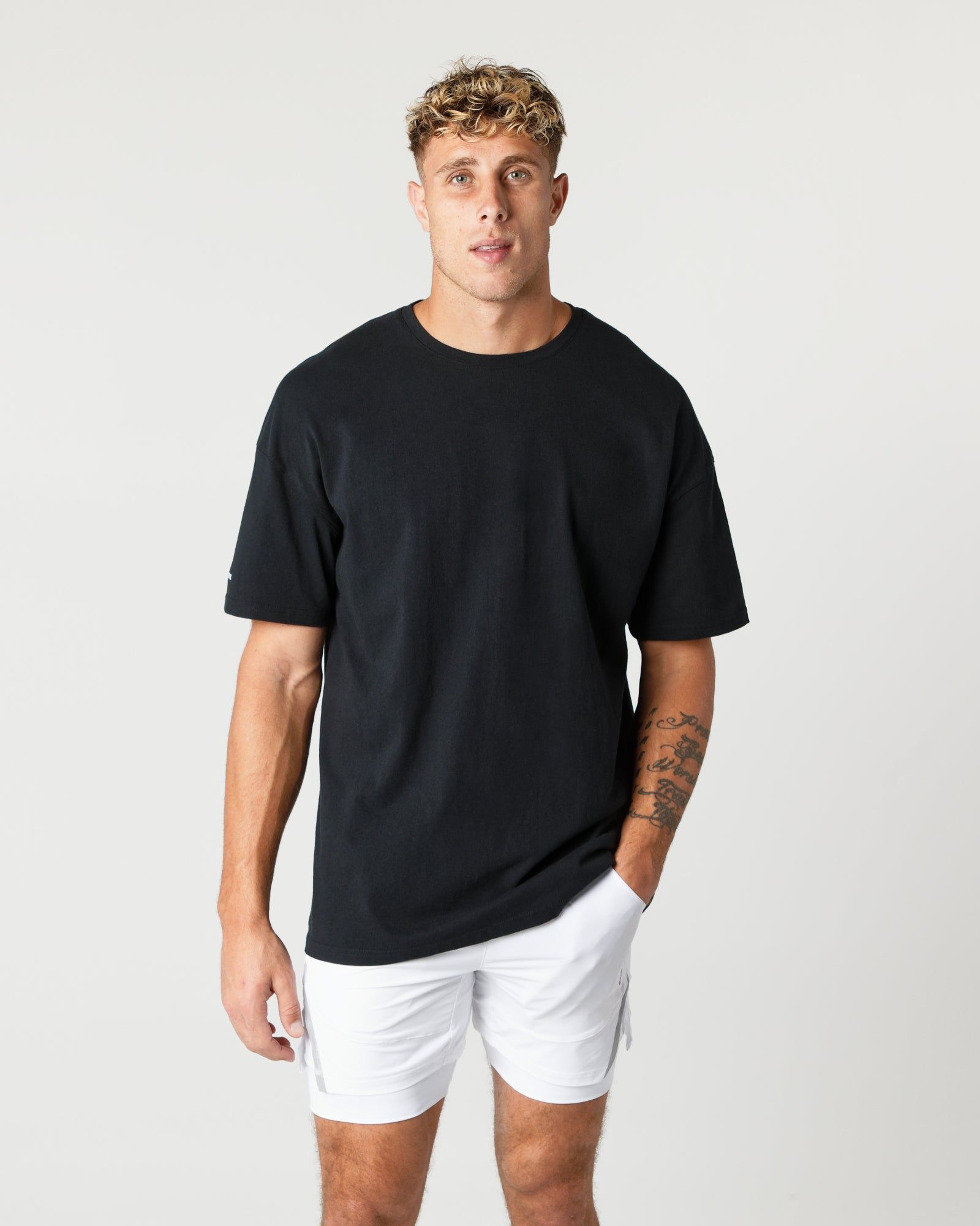 Heavy Cotton Core Tee - Black sold by Alphalete
