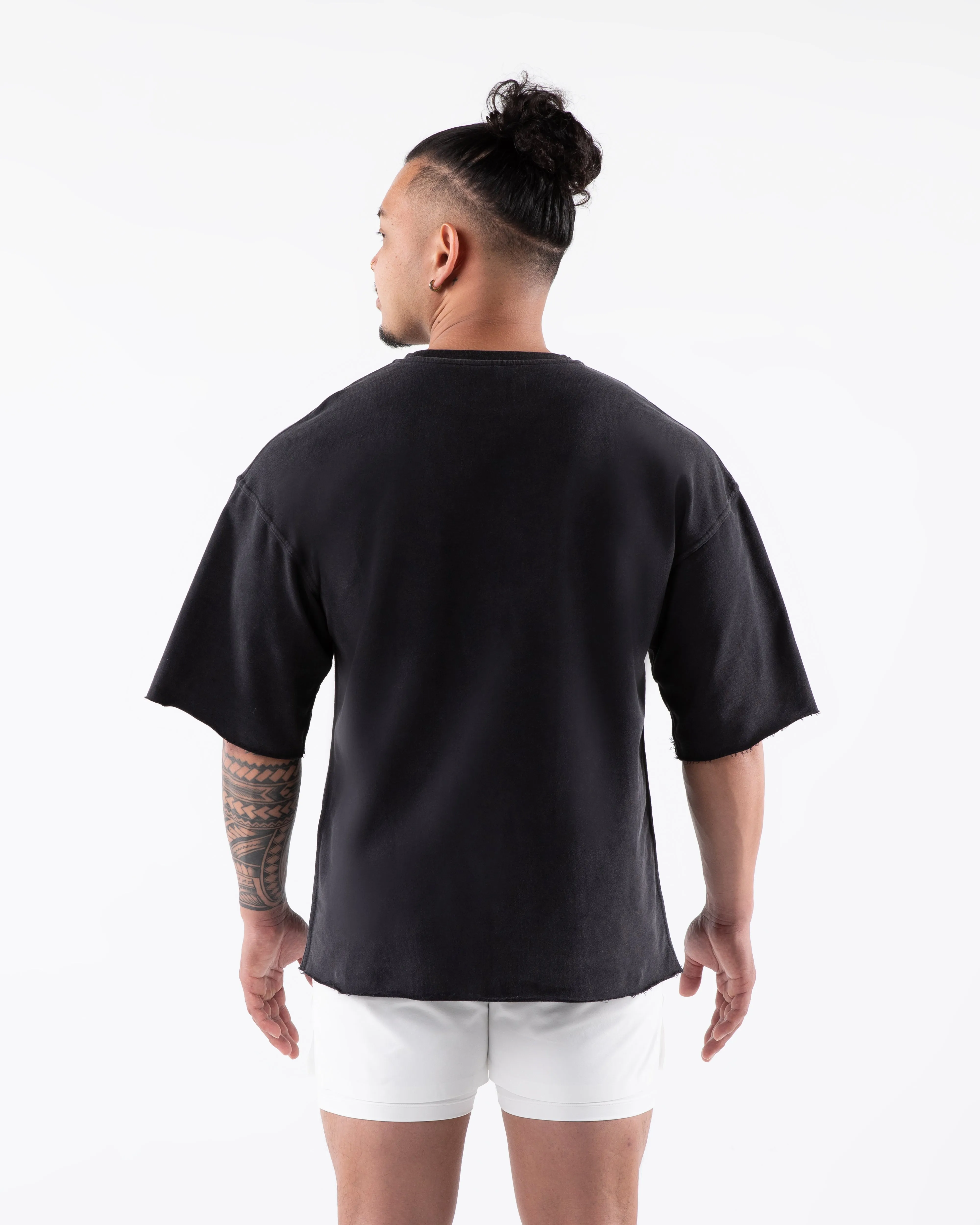 Three Pillar Terry Tee - Washed Black sold by Alphalete product image thumbnail 4