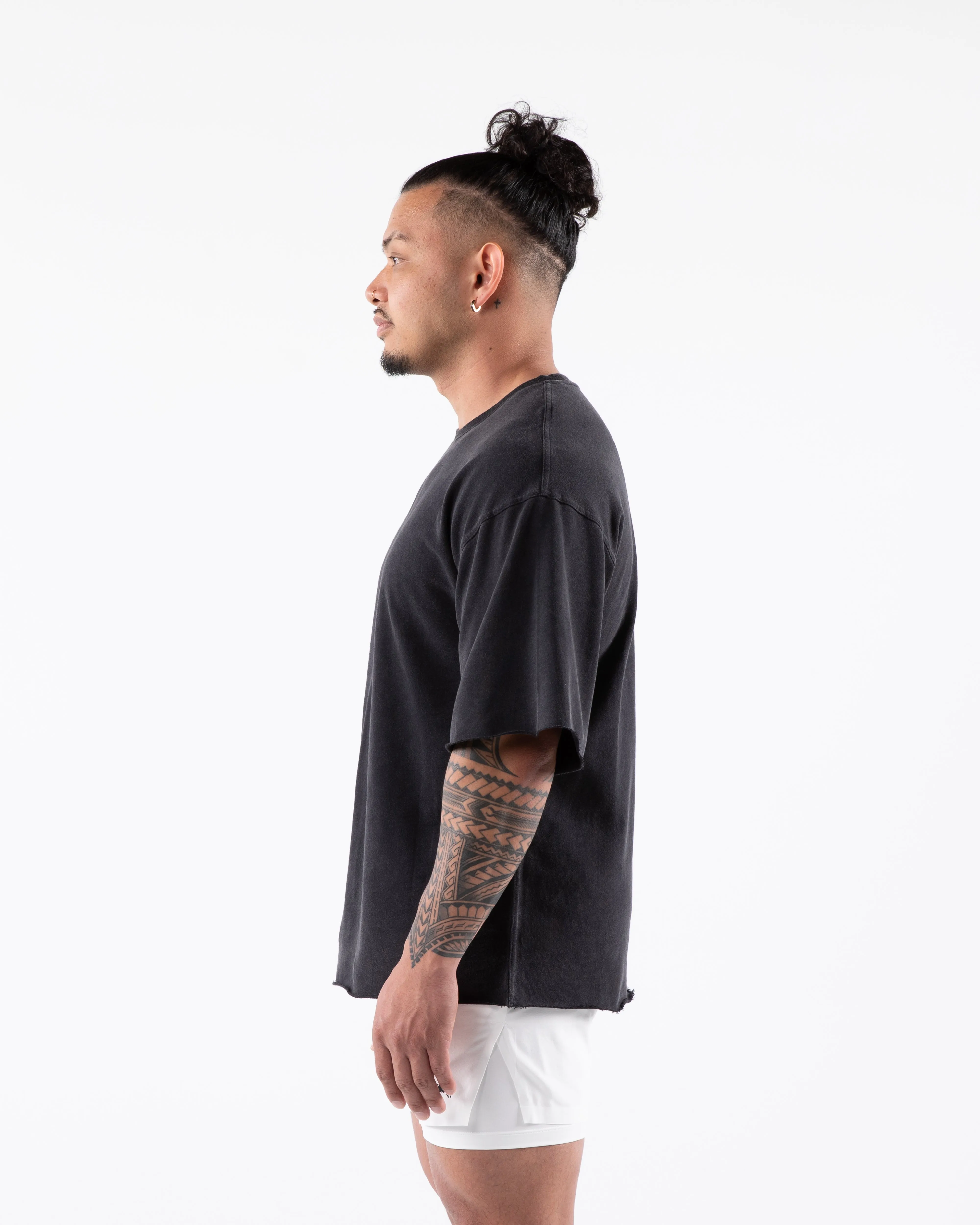 Three Pillar Terry Tee - Washed Black sold by Alphalete product image thumbnail 3