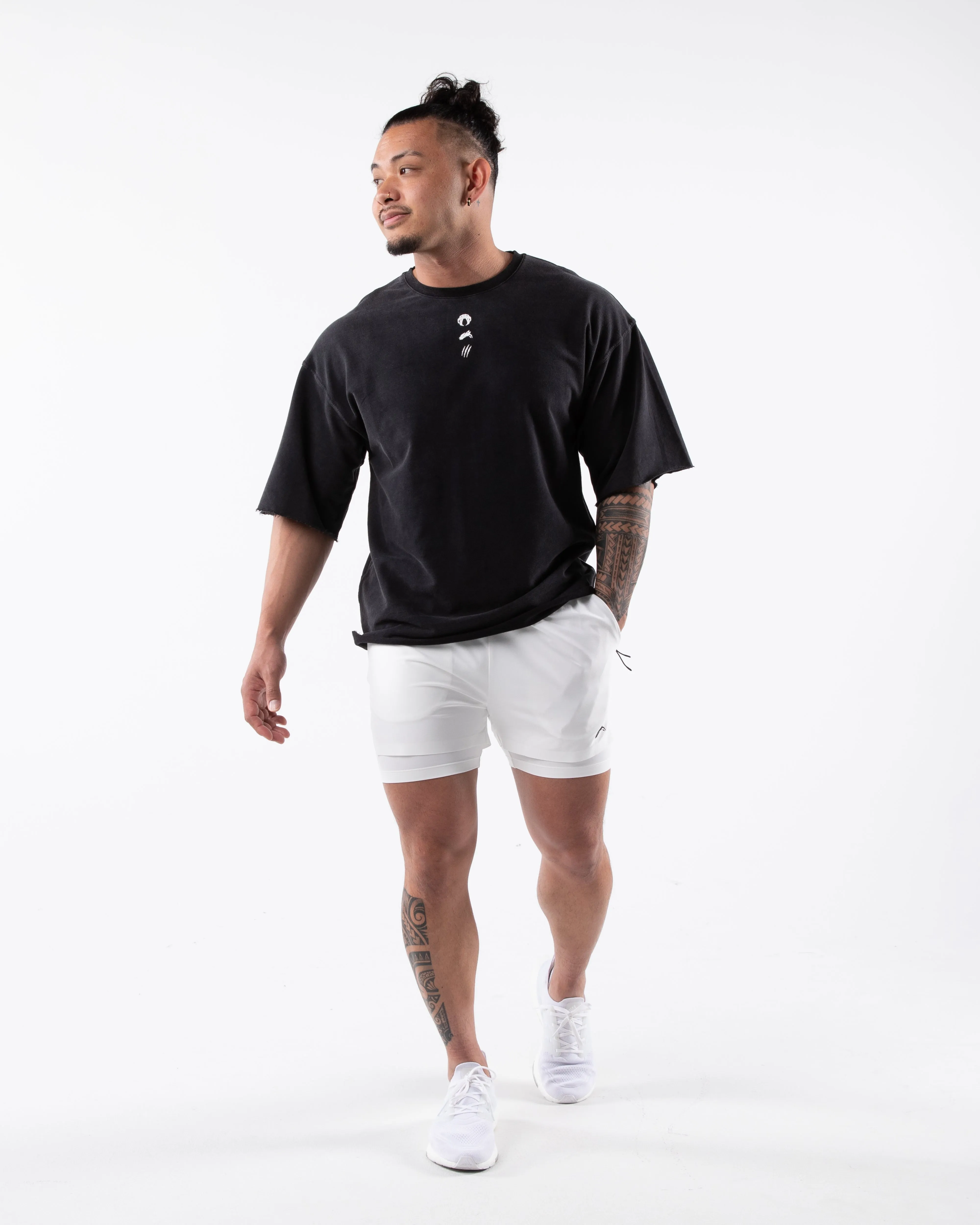 Three Pillar Terry Tee - Washed Black sold by Alphalete product image thumbnail 2