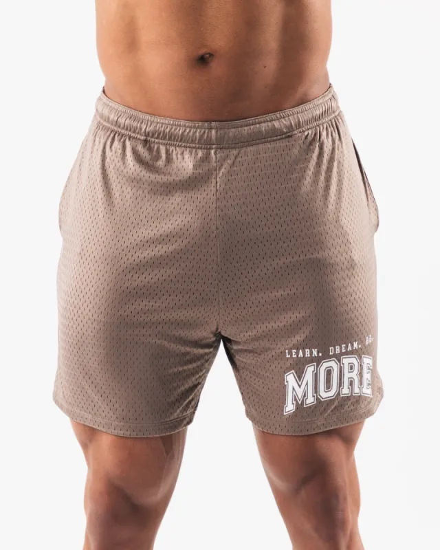 LDB More Mesh Short 6” - Mocha sold by Alphalete