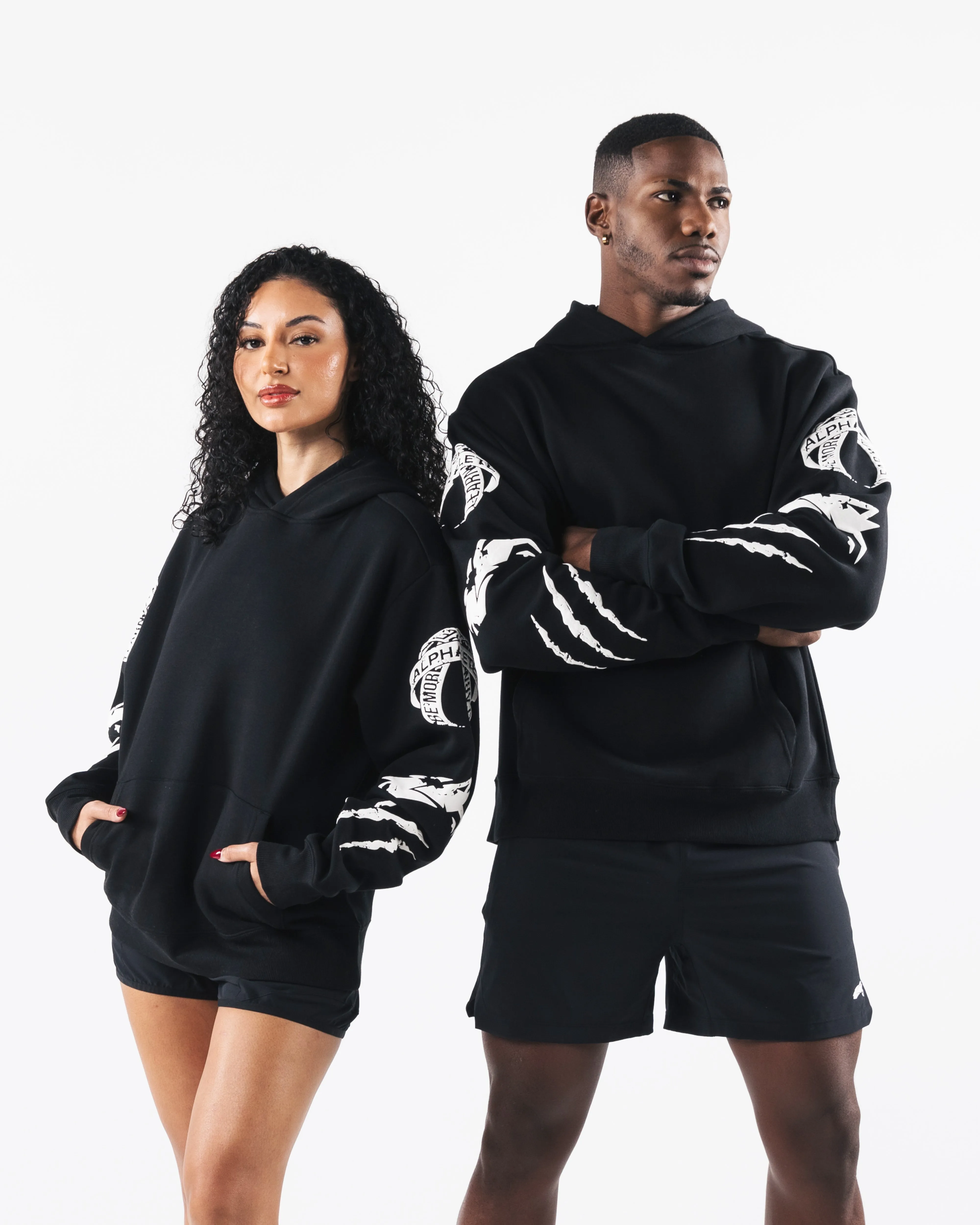 Three Pillar Hoodie - Black sold by Alphalete