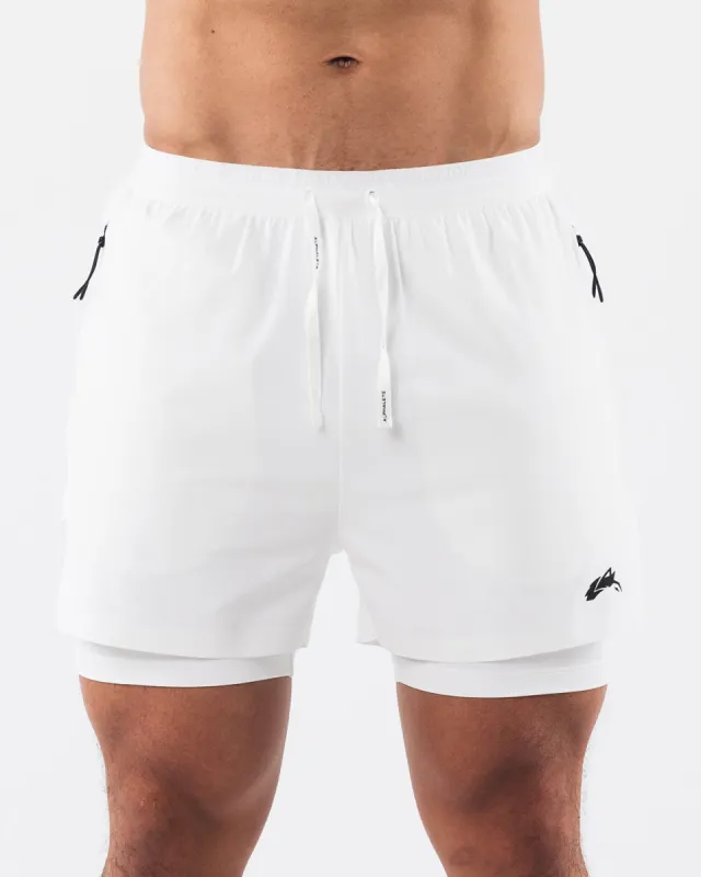Elite Swift Short 5" - White sold by Alphalete