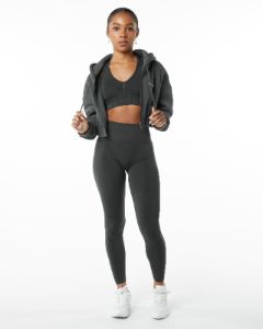 Classic Capital Full-Zip Crop Jacket - Smoke sold by Alphalete