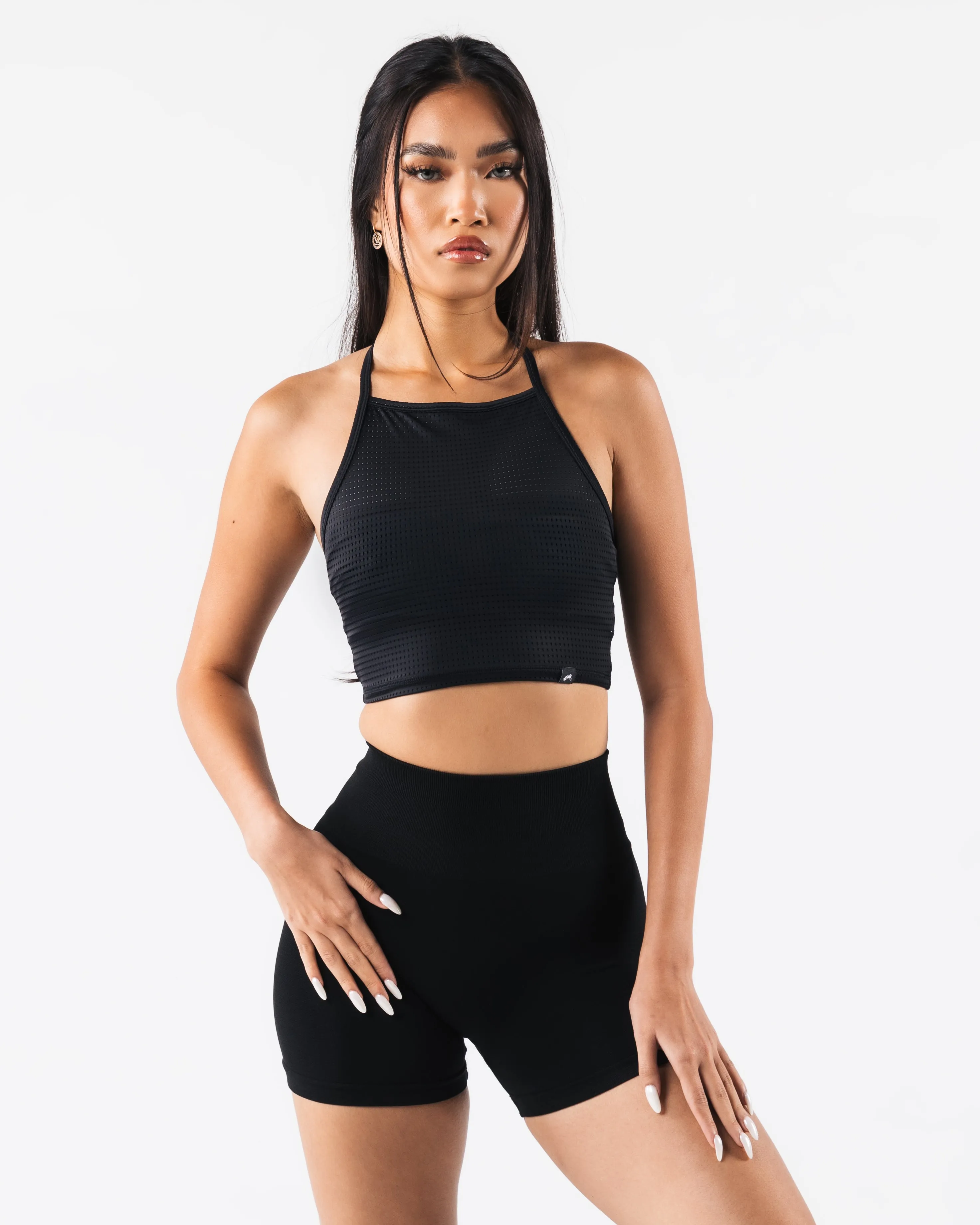 Margo Mesh Tank - Black sold by Alphalete
