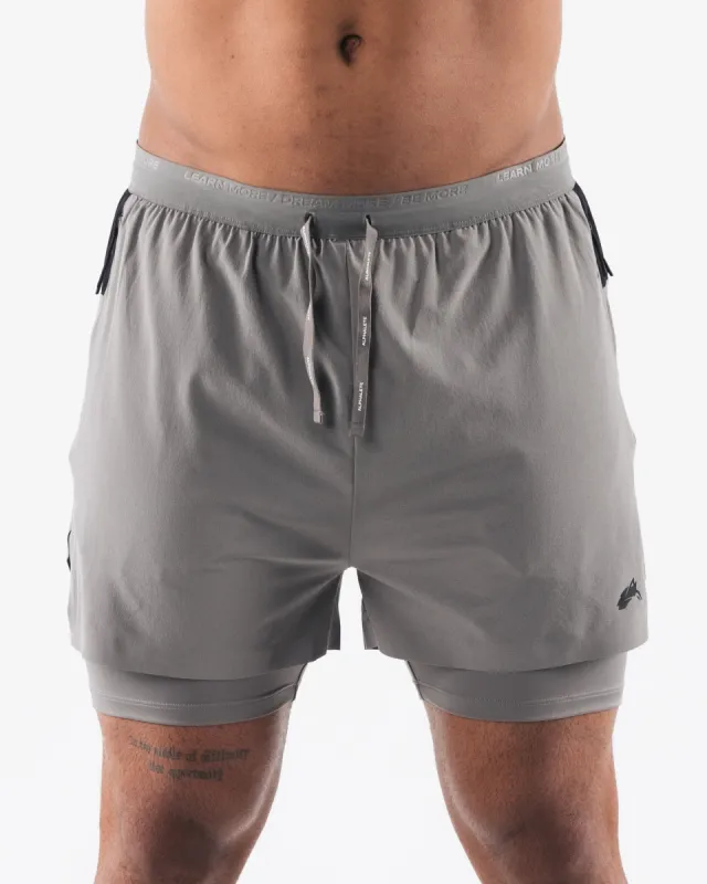 Elite Swift Short 5" - Dusty Concrete sold by Alphalete