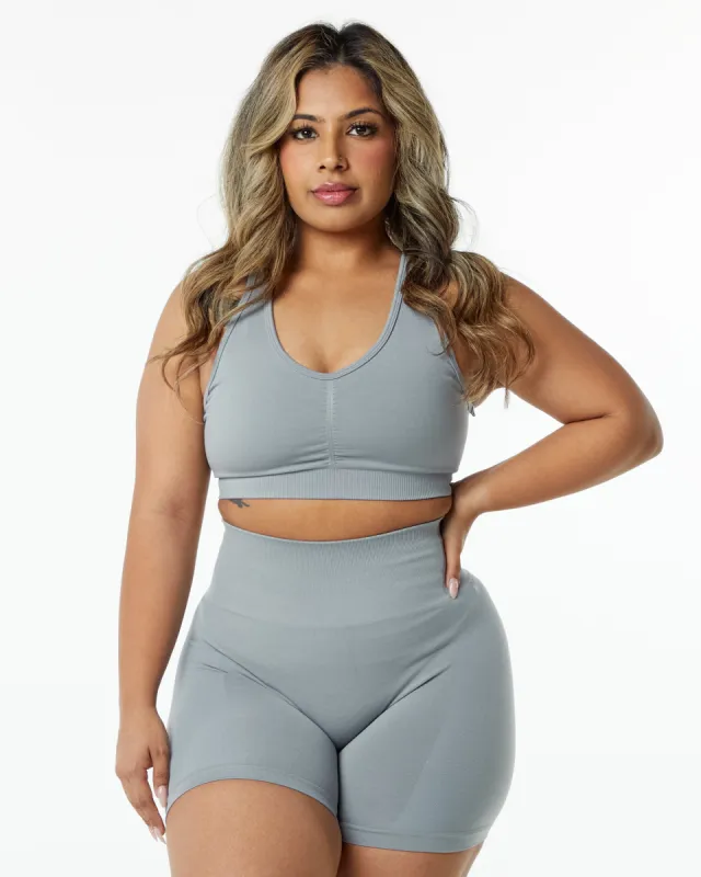 Amplify Bra - Utility Grey sold by Alphalete