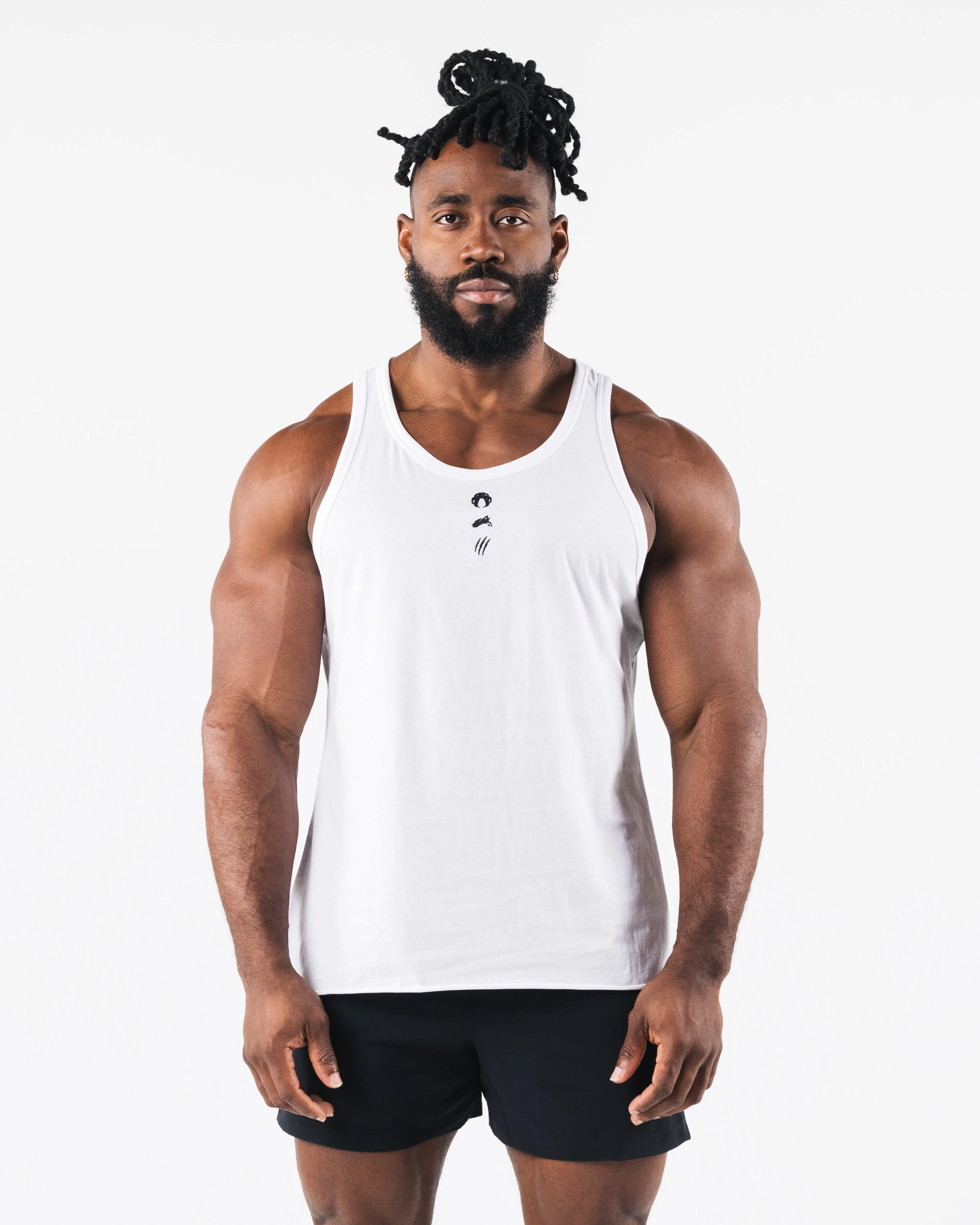 Three Pillar Tank - White sold by Alphalete