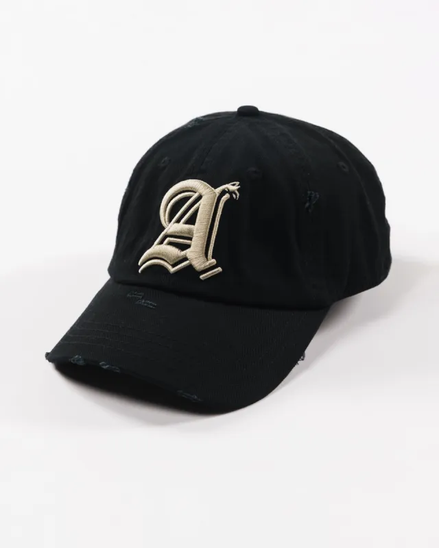 Hometown Vintage Cap - Washed Black / Sea Salt sold by Alphalete