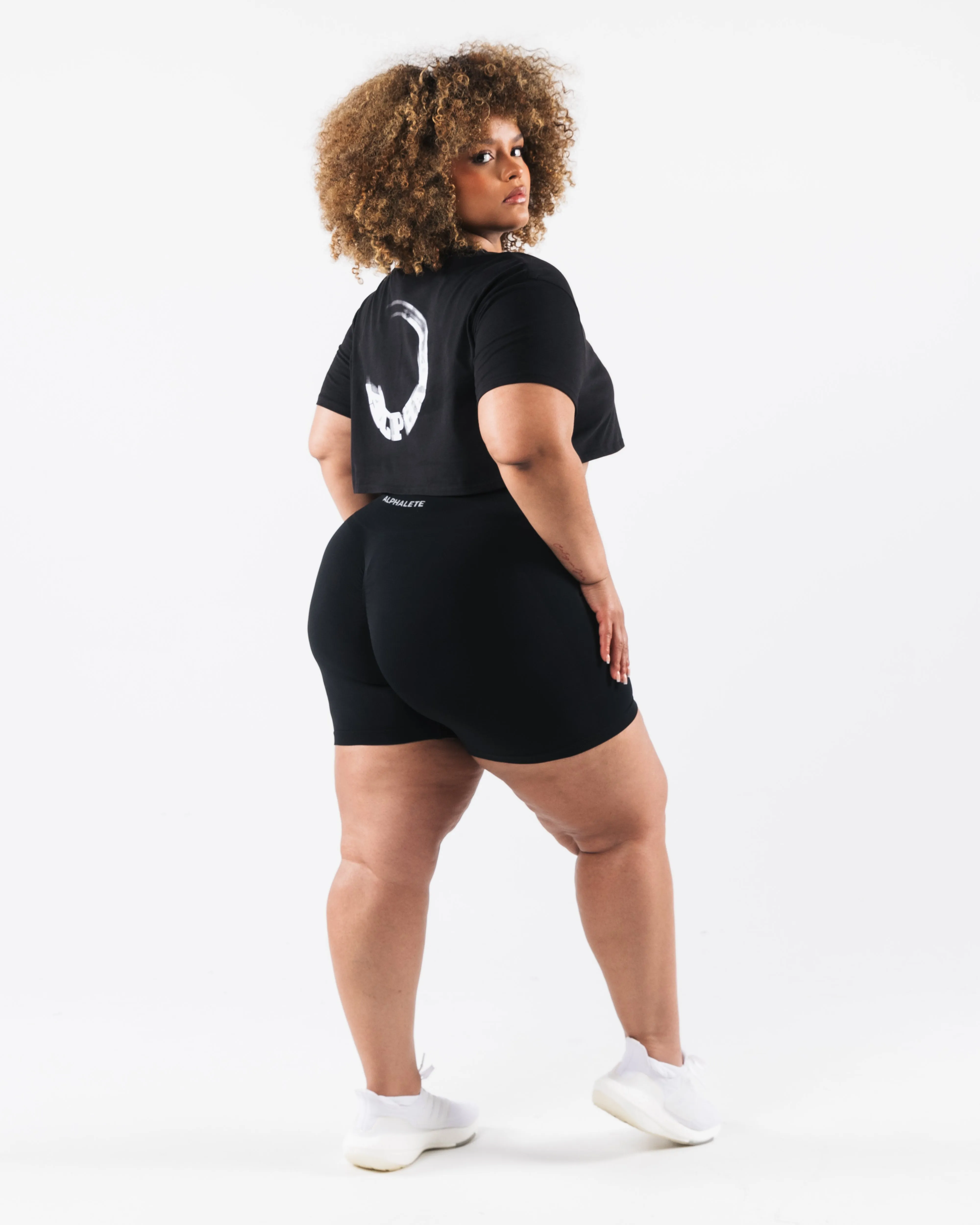 OT Oversized Crop Tee - Black sold by Alphalete product image thumbnail 4