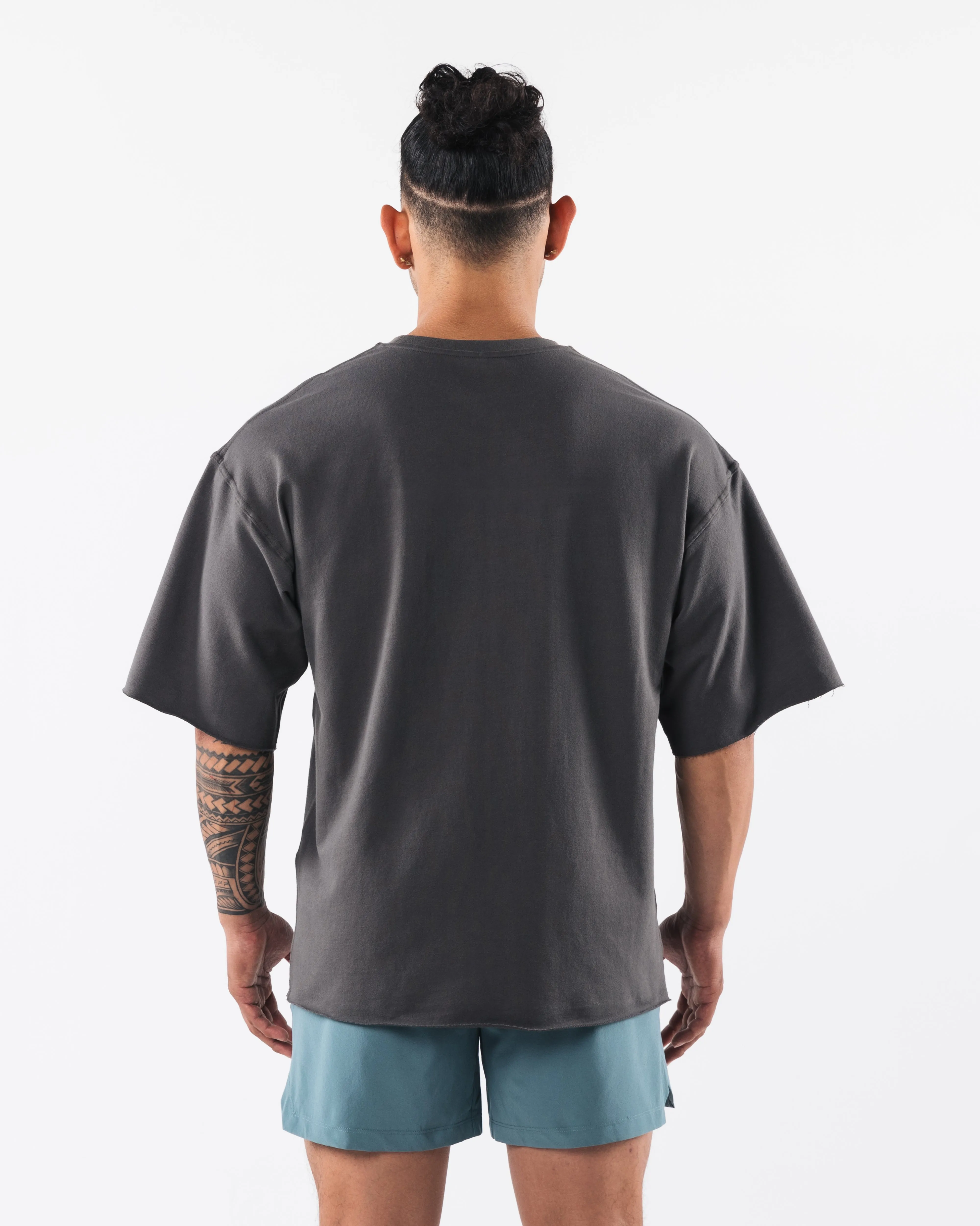 Three Pillar Terry Tee - Pewter sold by Alphalete product image thumbnail 4