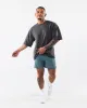 Three Pillar Terry Tee - Pewter sold by Alphalete