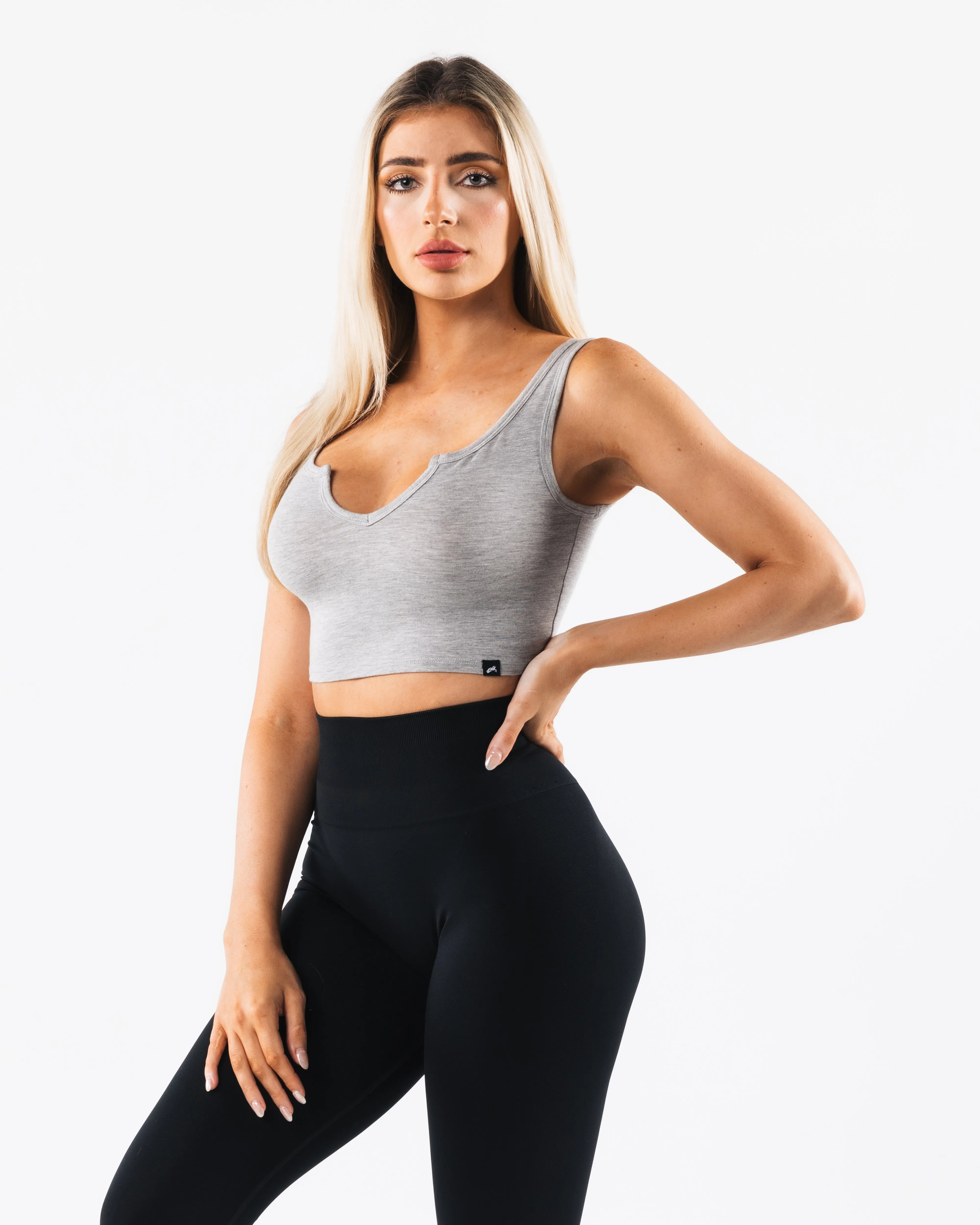 OT Slit Tank - Light Heather Grey sold by Alphalete product image thumbnail 3