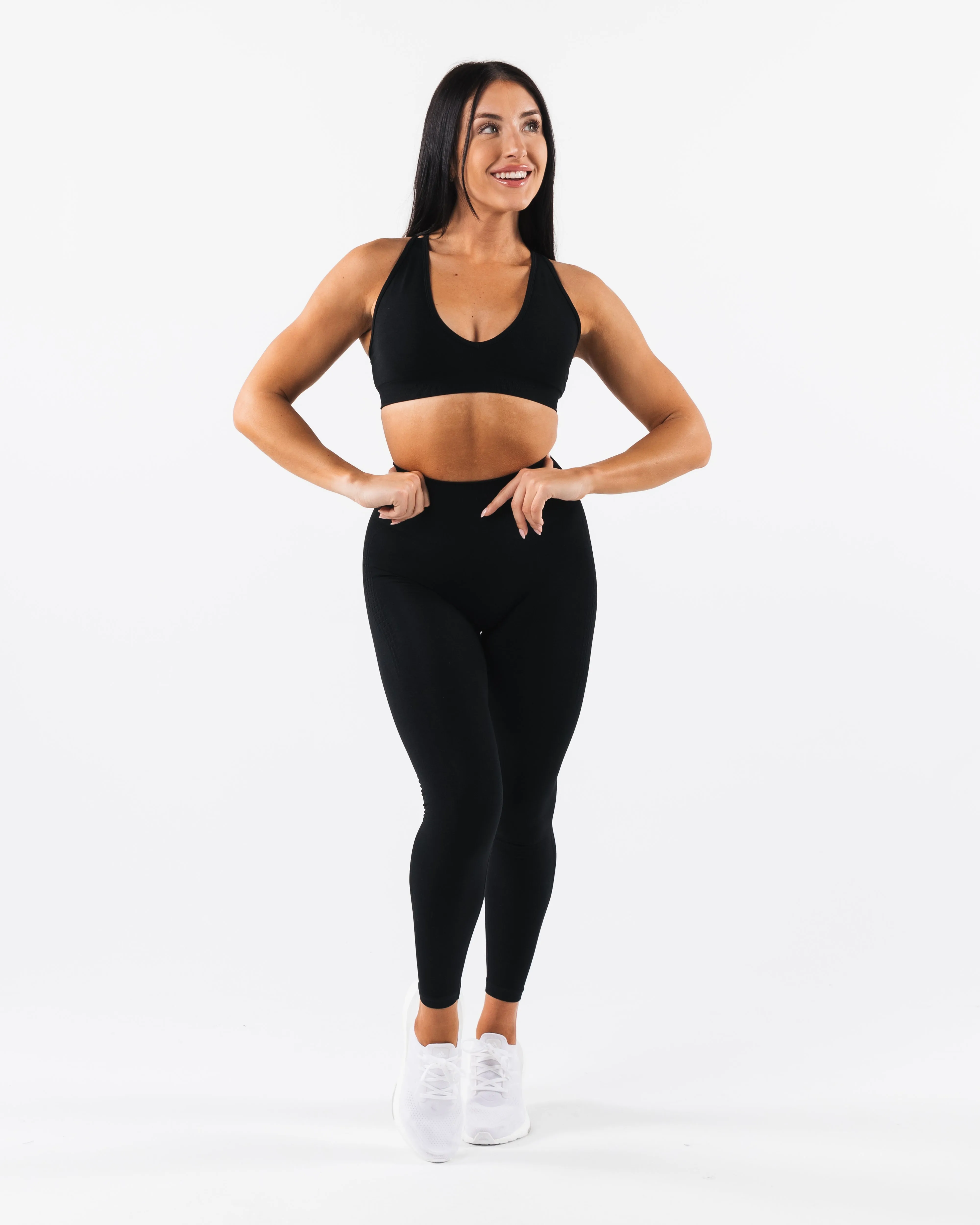 Amplify Deep V Bra - Black sold by Alphalete product image thumbnail 5