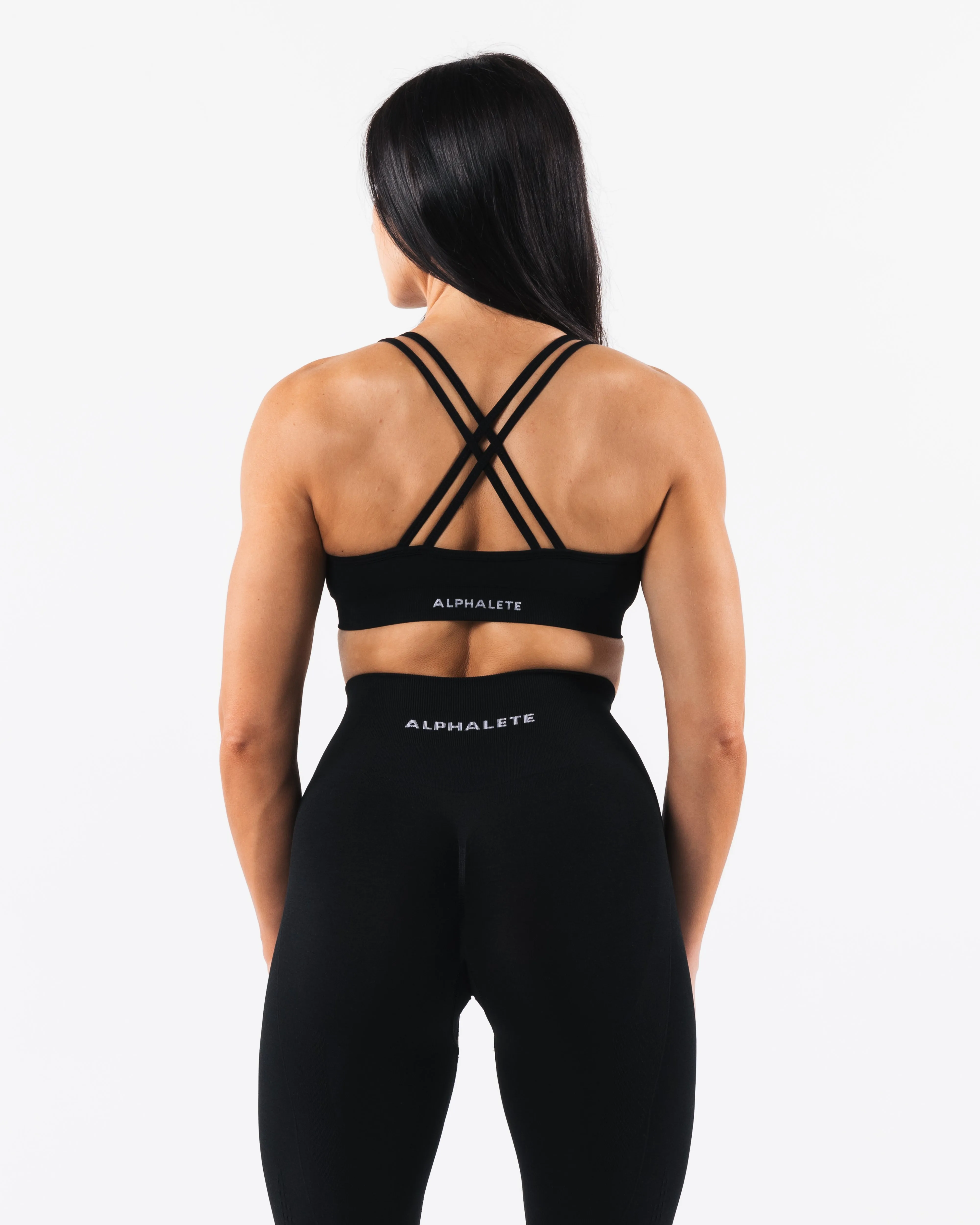 Amplify Deep V Bra - Black sold by Alphalete product image thumbnail 3