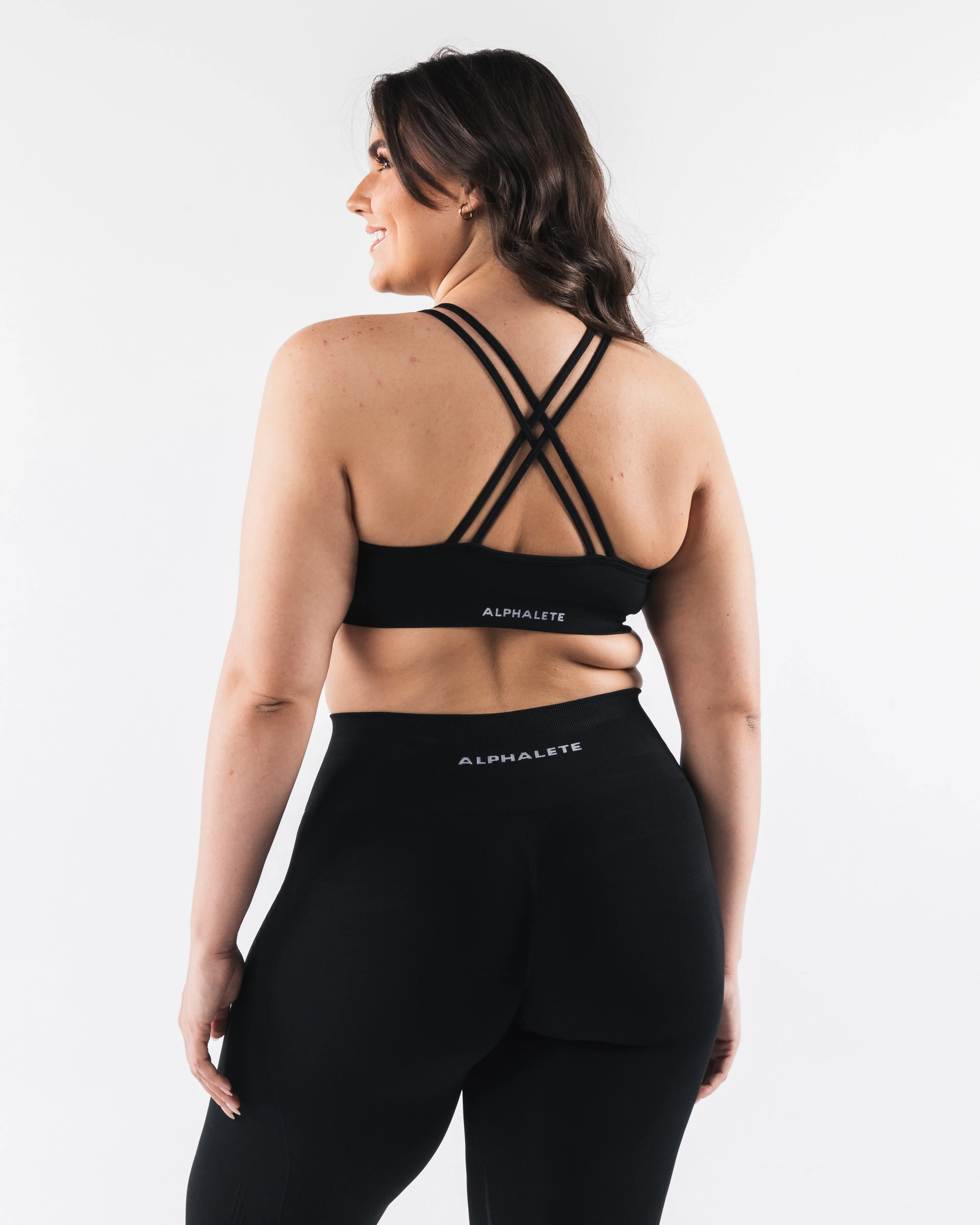 Amplify Deep V Bra - Black sold by Alphalete product image thumbnail 4