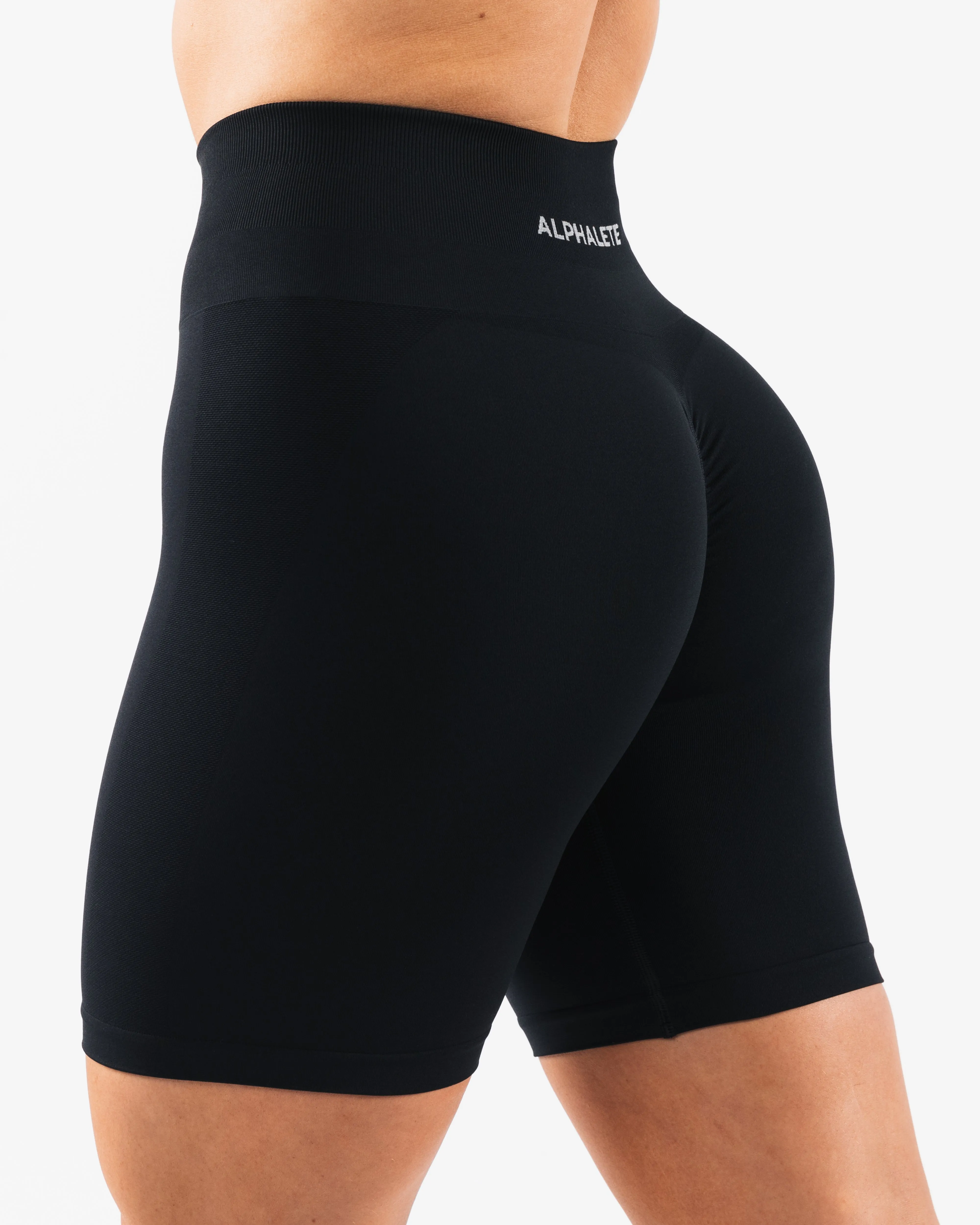 Amplify Gravity Ultra-High Rise Biker Short - Black sold by Alphalete