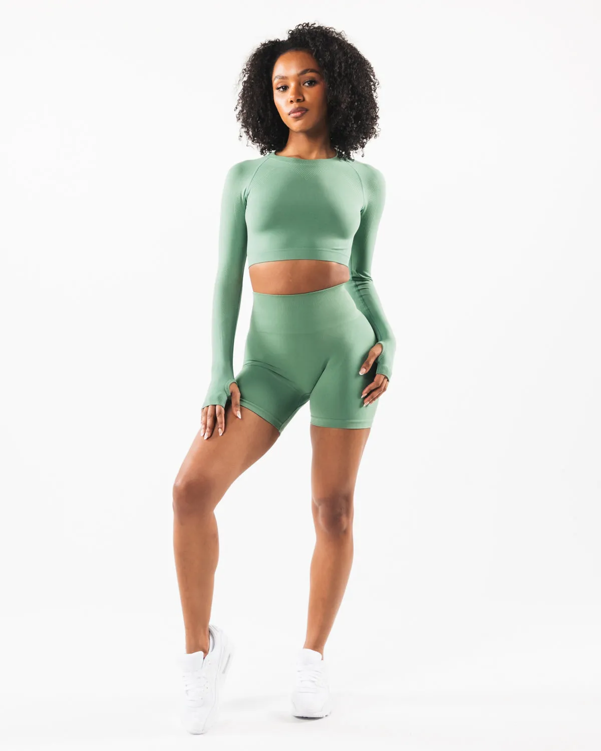 Stratus LS Crop - Jade sold by Alphalete product image thumbnail 2