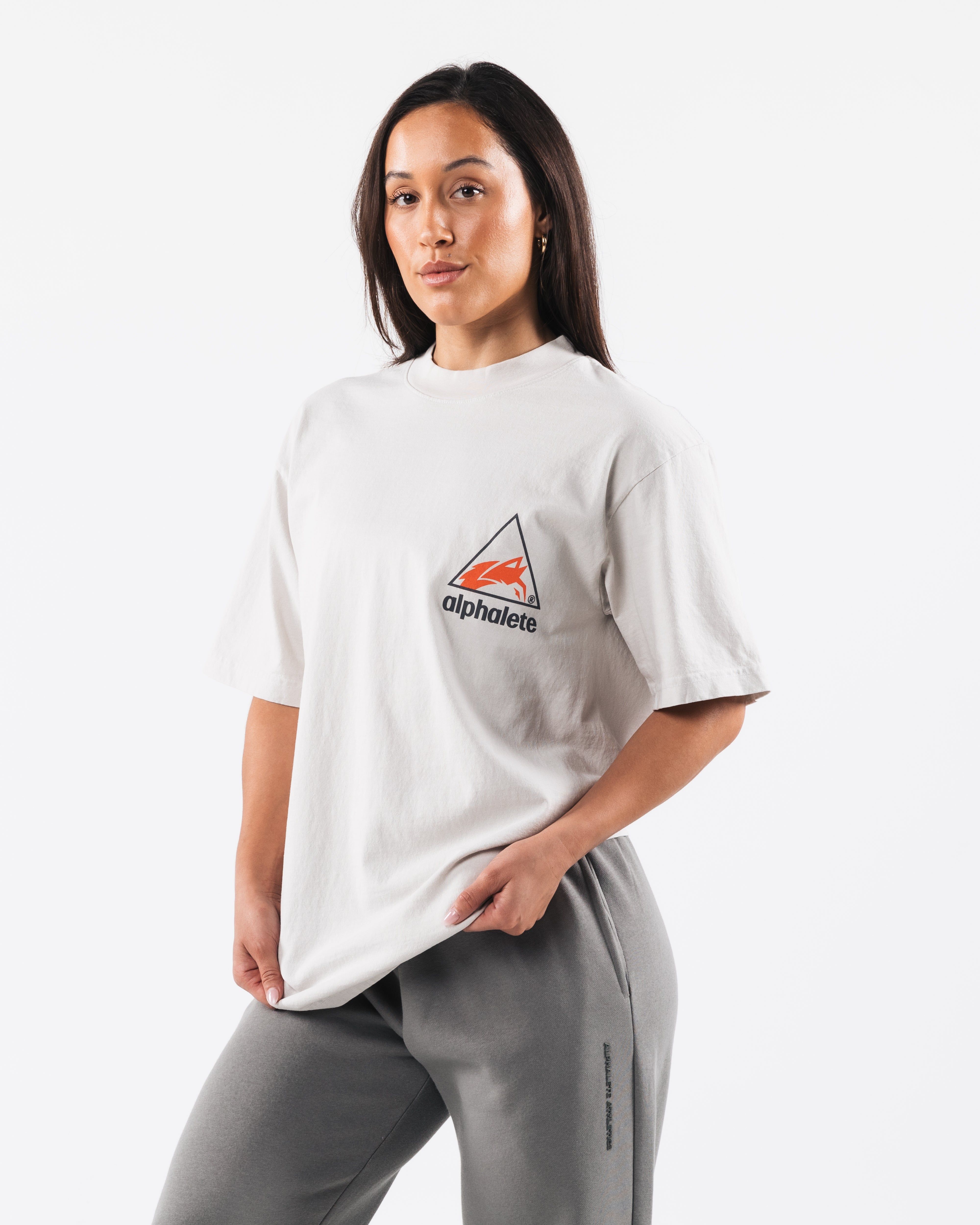 Crest Tee - Cement sold by Alphalete product image thumbnail 3