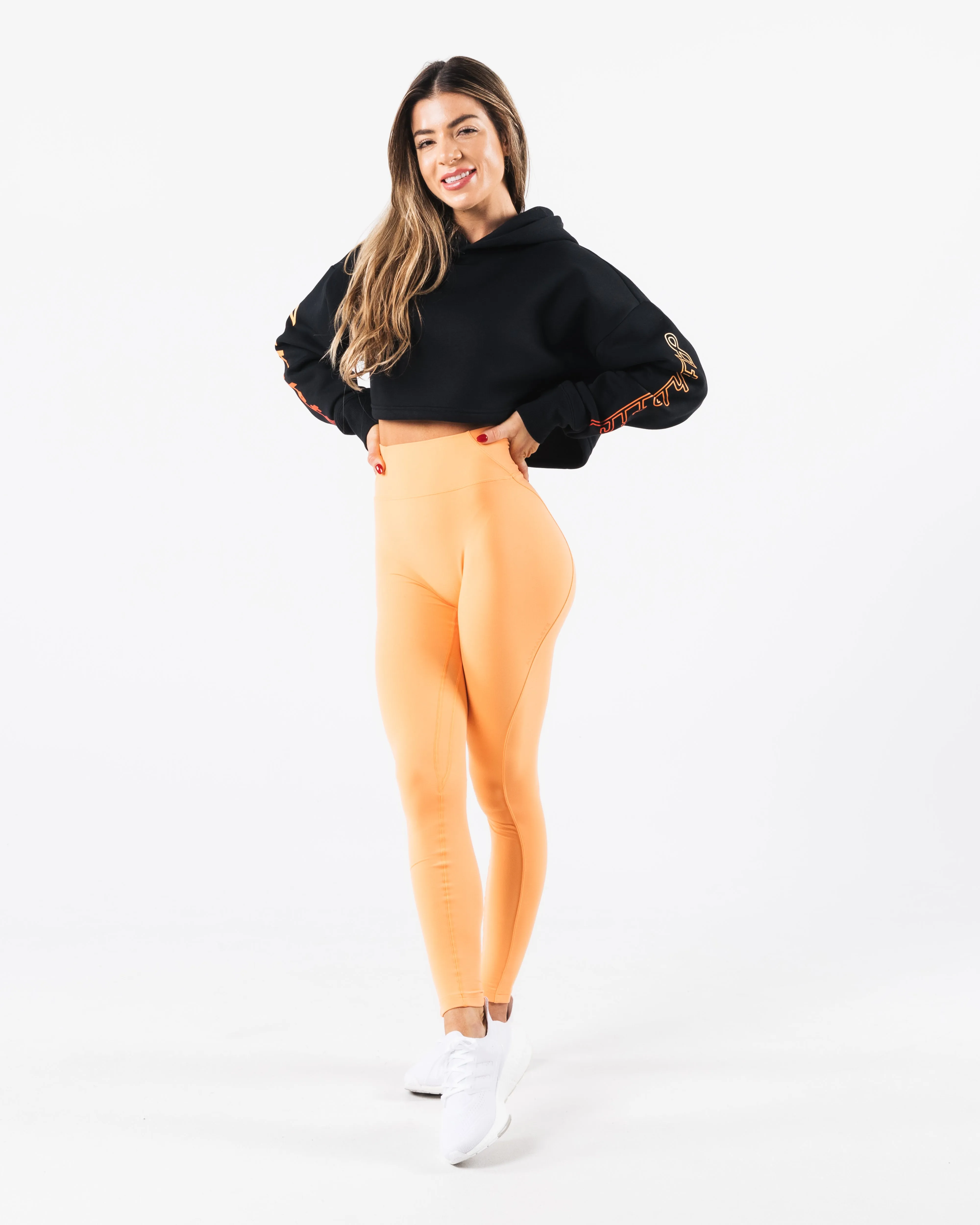 Trilogy Crop Hoodie - Black sold by Alphalete product image thumbnail 2