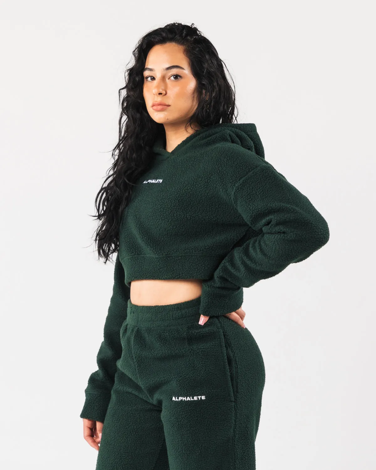 King Crop Hoodie - Evergreen sold by Alphalete product image thumbnail 3
