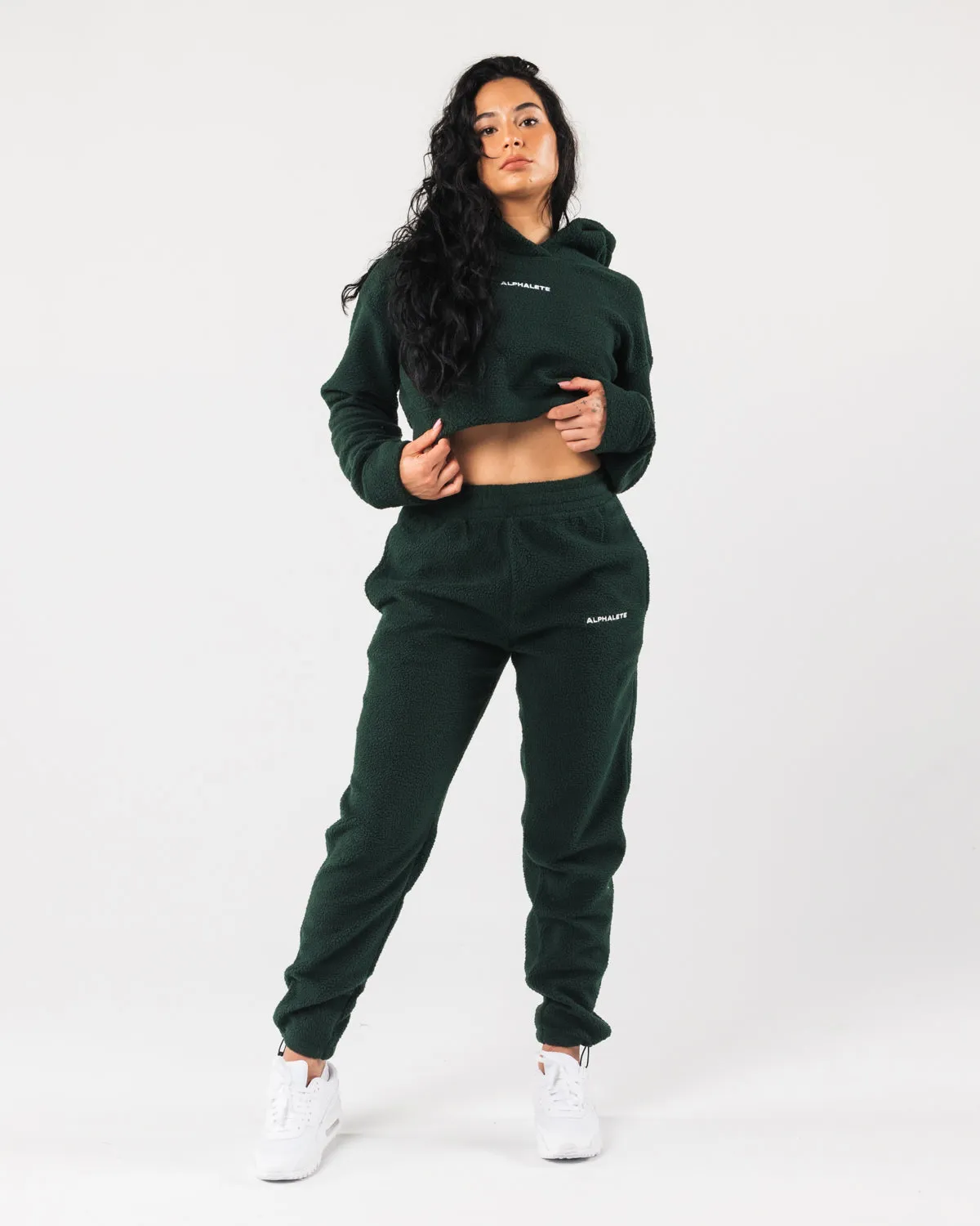 King Crop Hoodie - Evergreen sold by Alphalete product image thumbnail 2