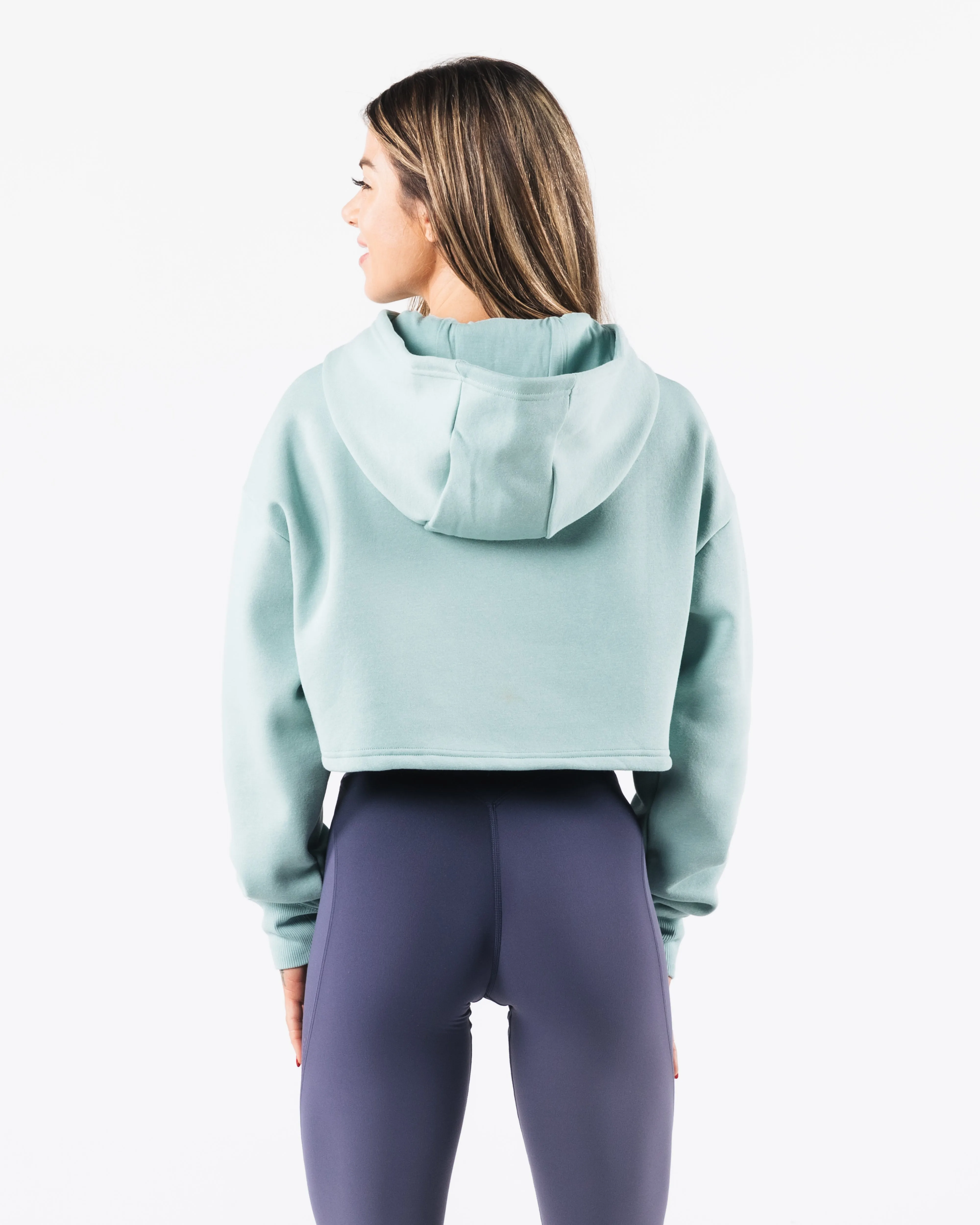Trilogy Crop Hoodie - Celestial Blue sold by Alphalete product image thumbnail 4