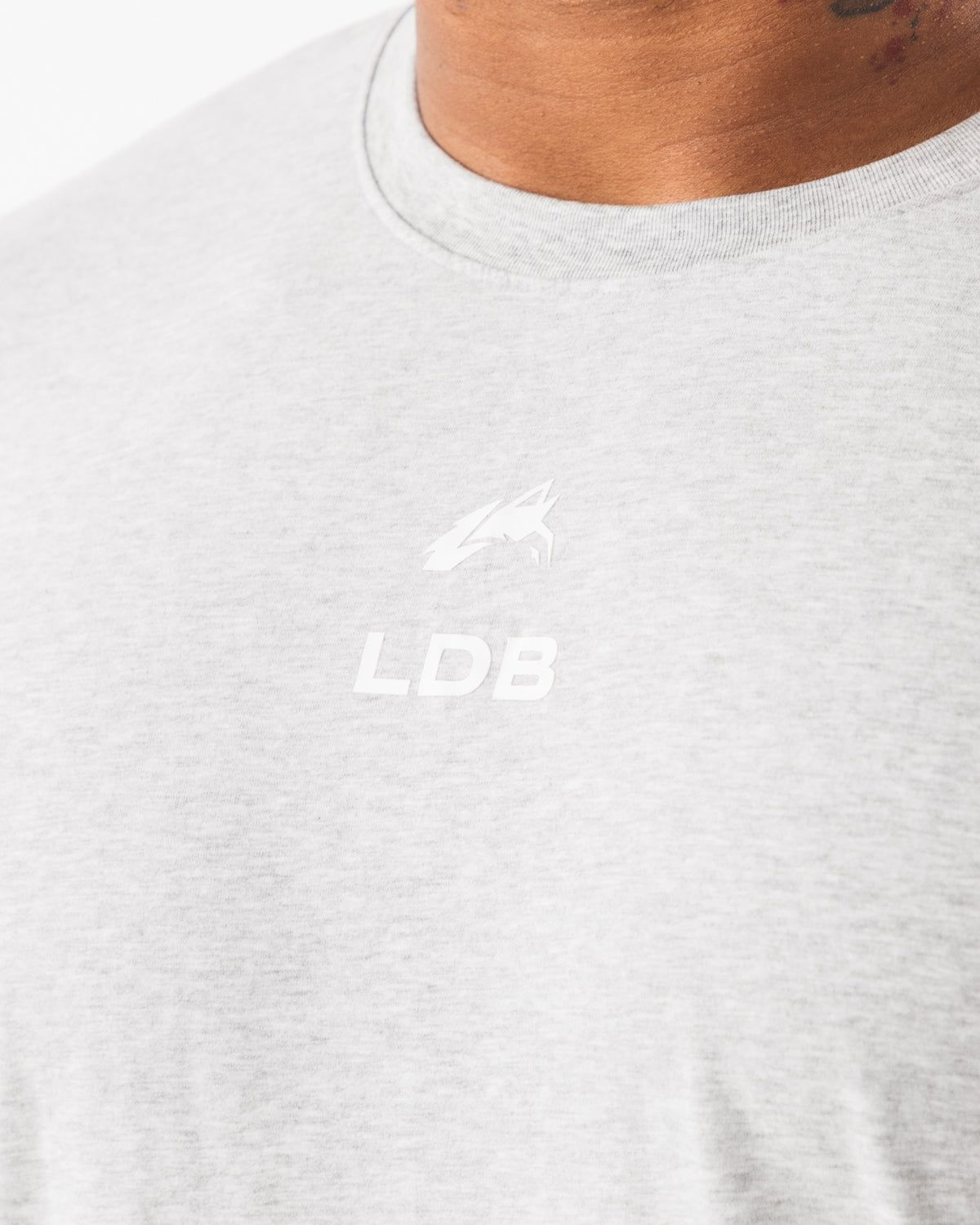 Brushed Crest Tee - Heather Grey sold by Alphalete product image thumbnail 5